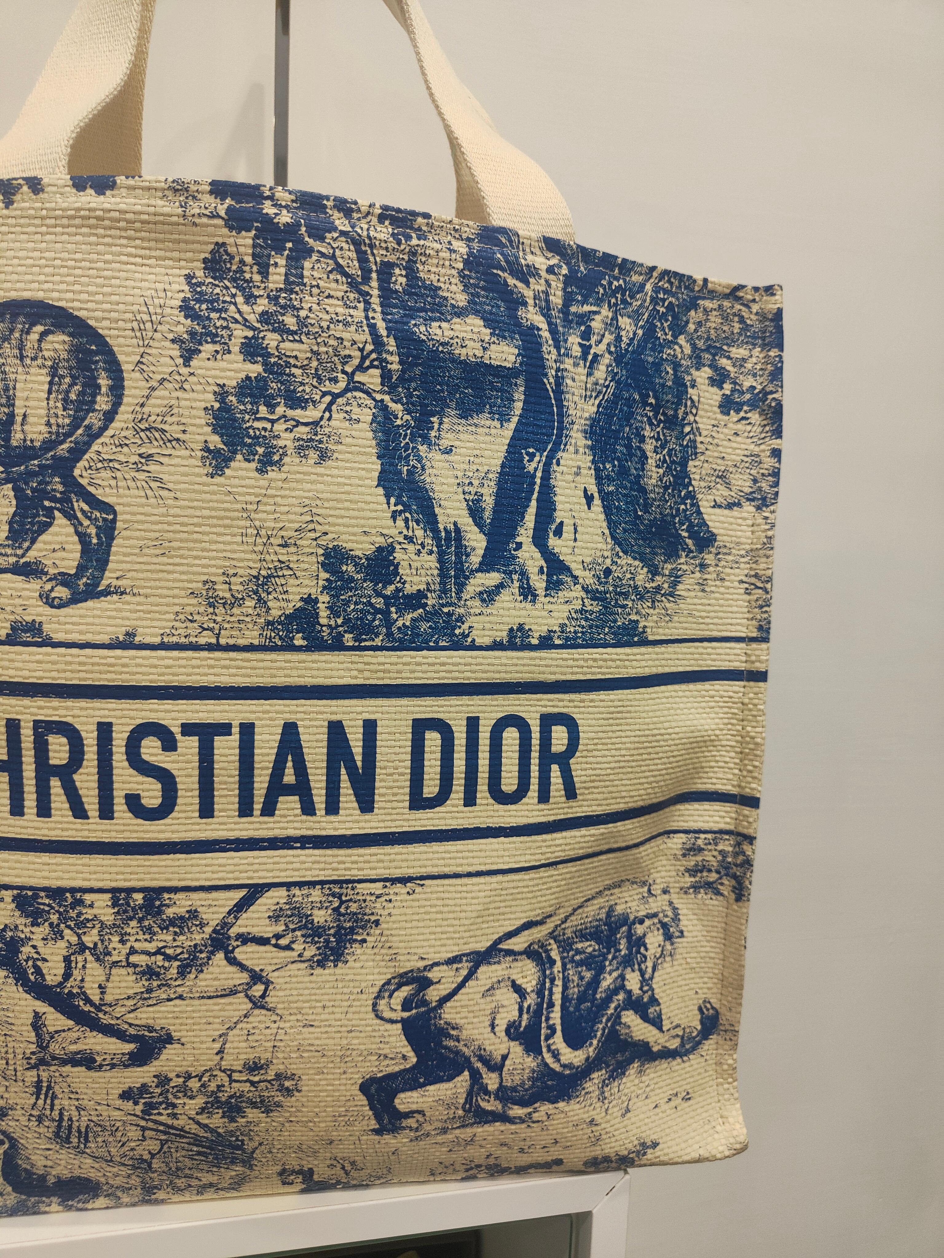 Women's or Men's Christian Dior rattan shoulder bag
