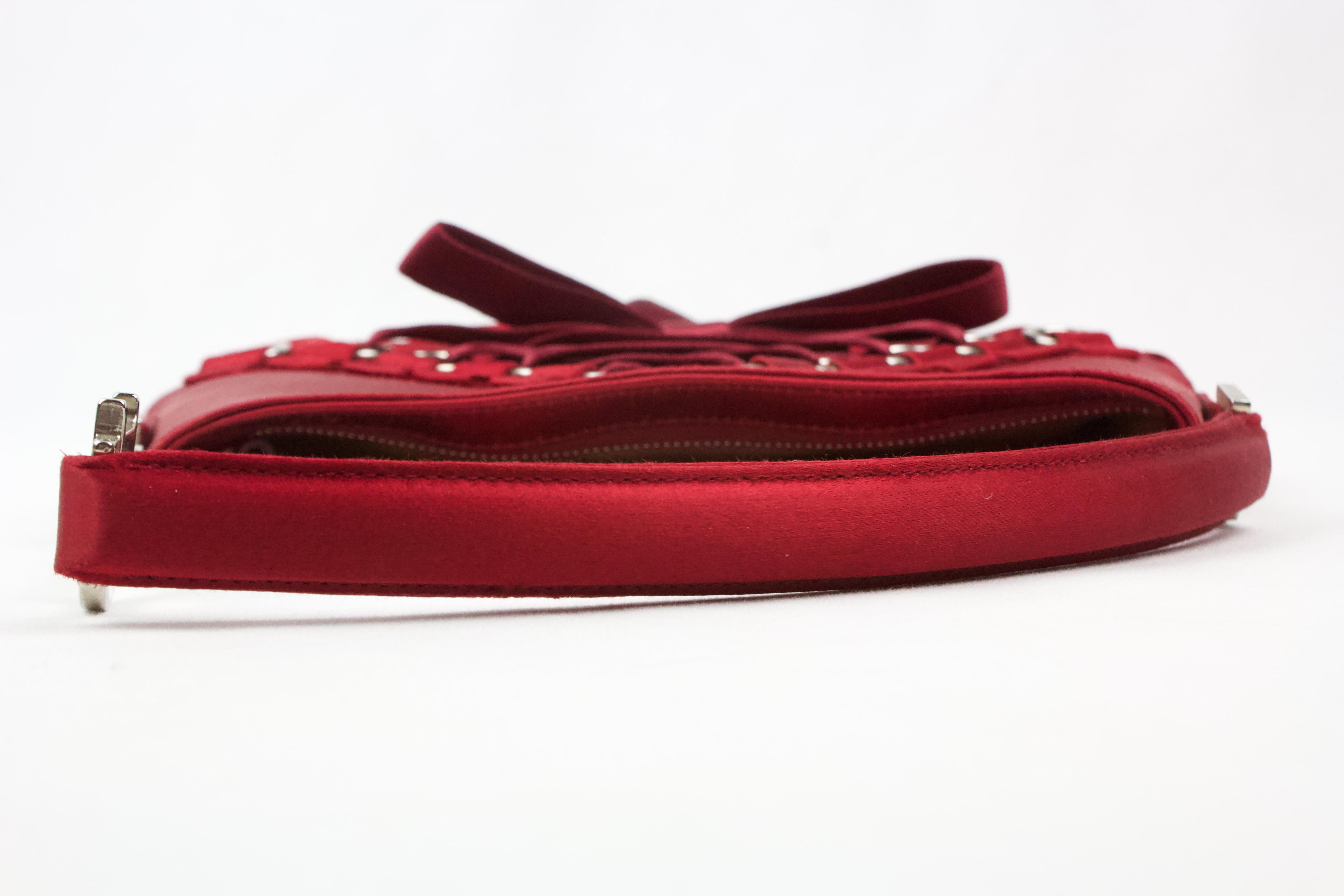Christian Dior Red Ballerina Corset Bag 7