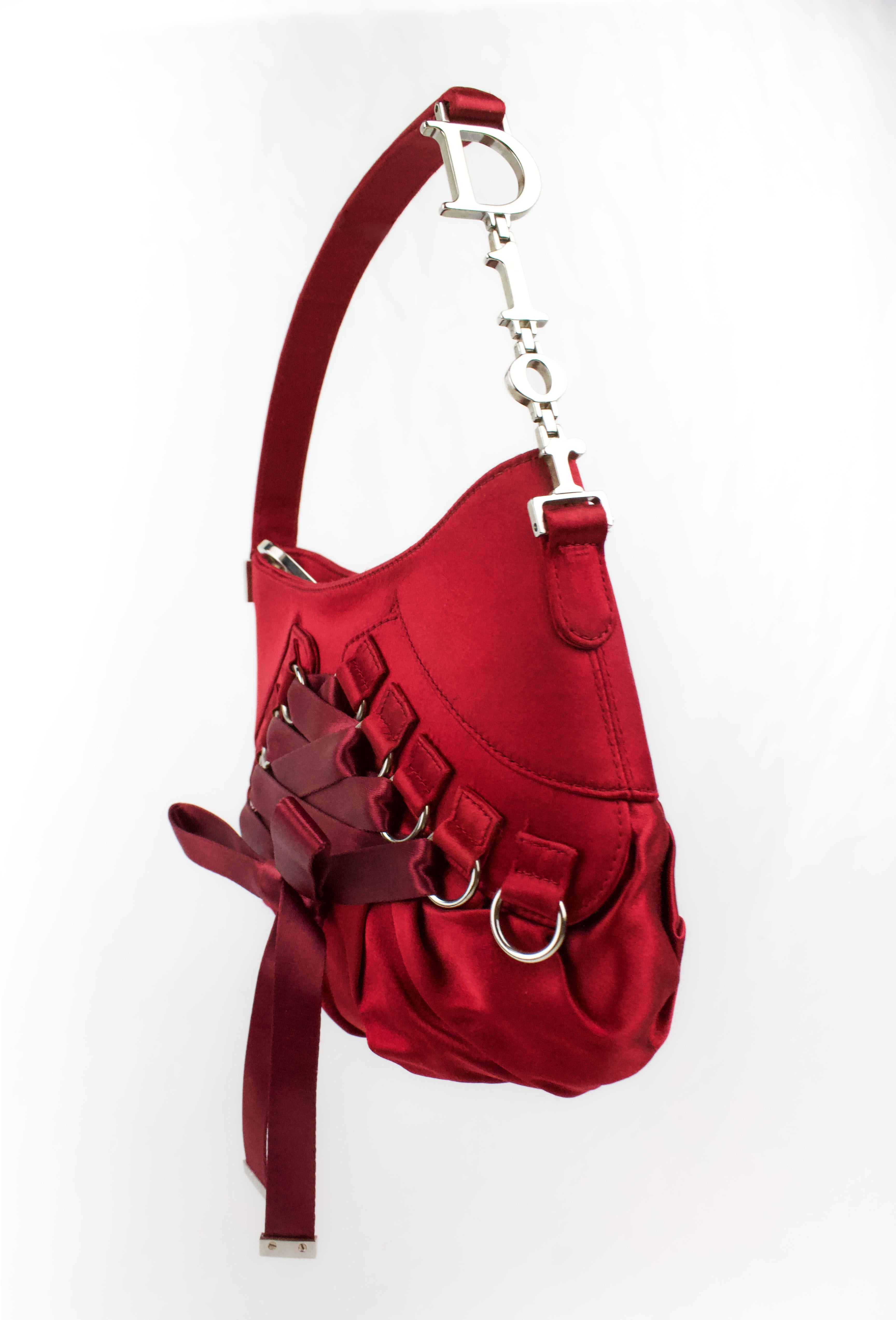 Christian Dior Red Ballerina Corset Bag 11