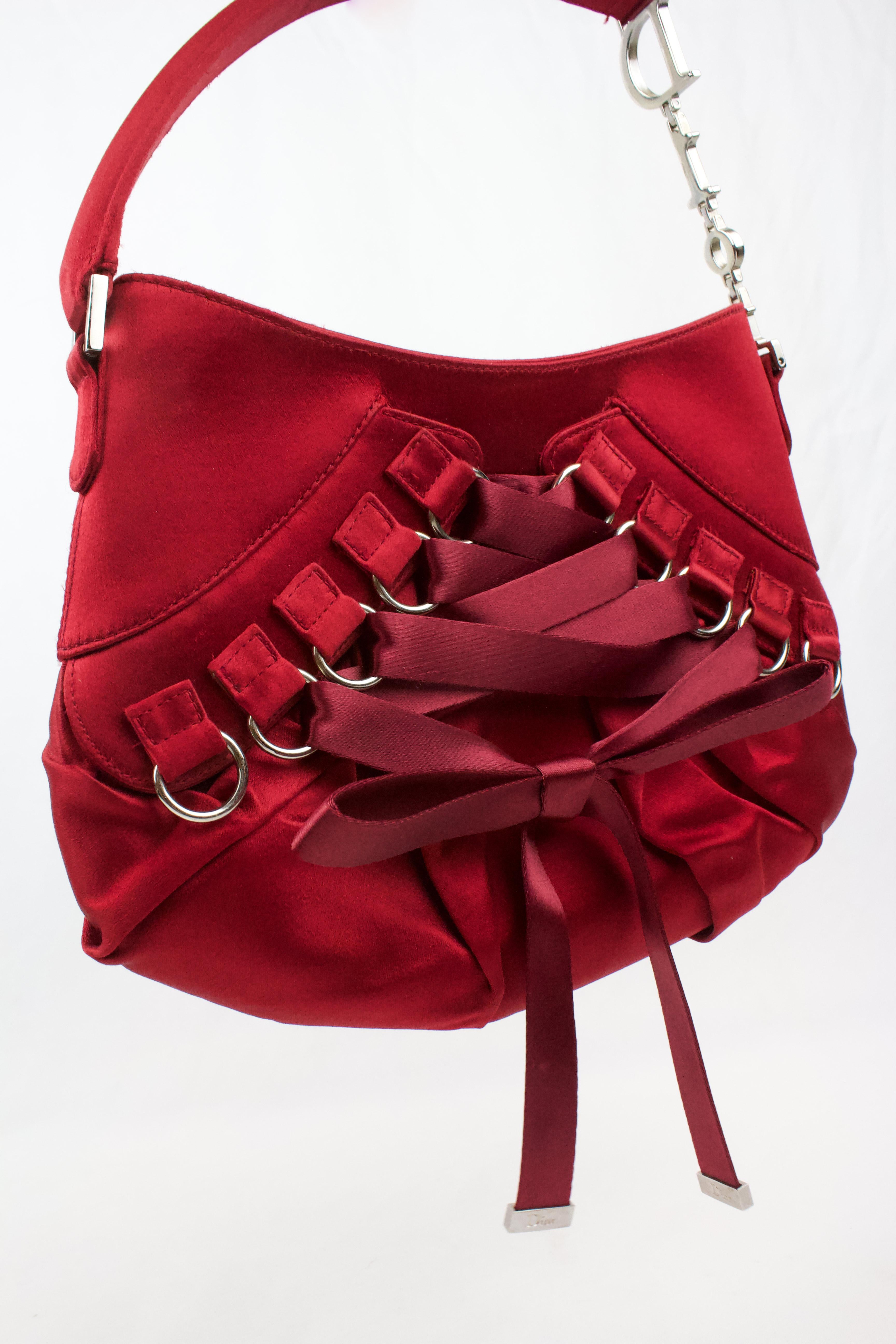 Christian Dior Red Ballerina Corset Bag 5