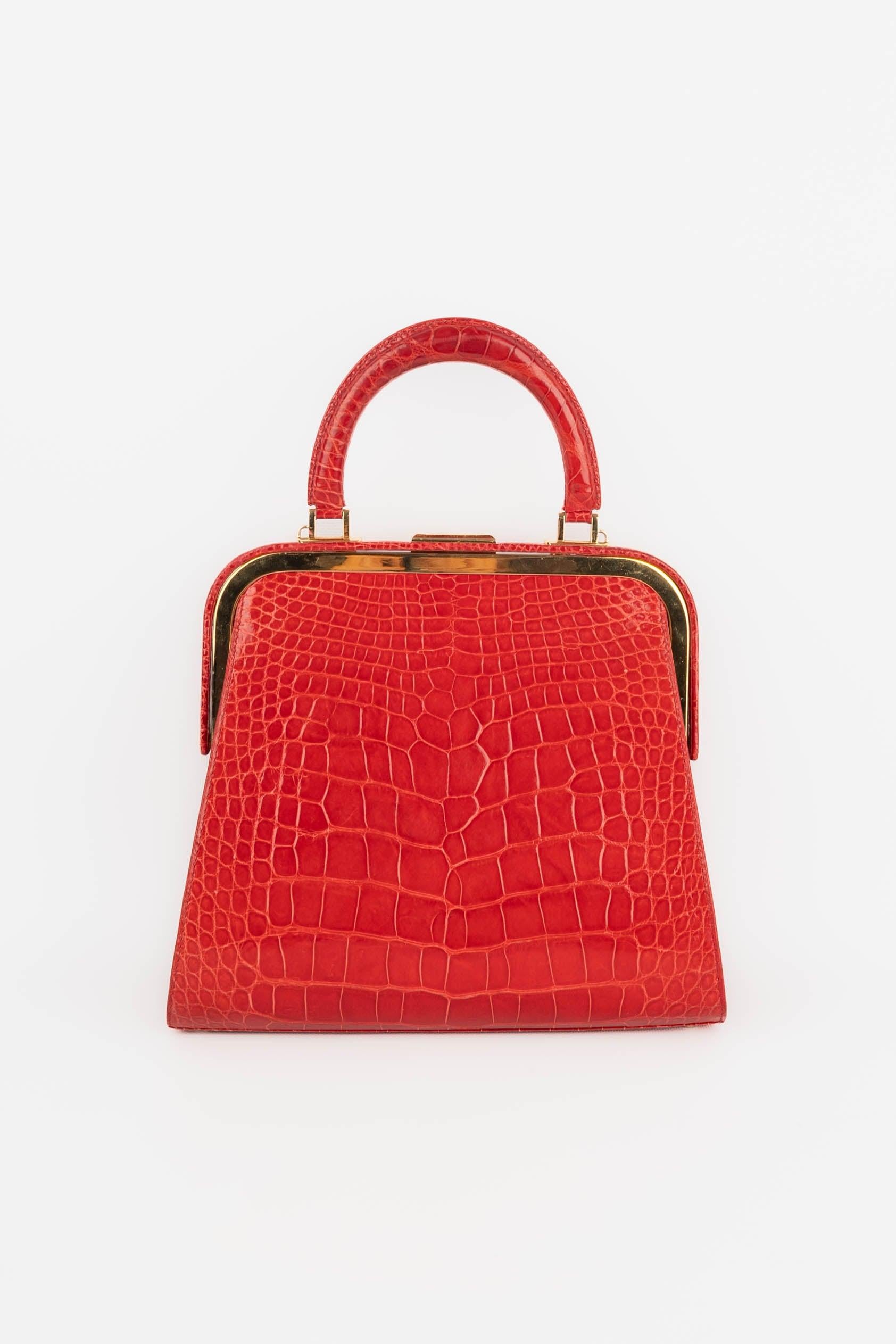 Christian Dior Red Crocodile Bag, 1993 2