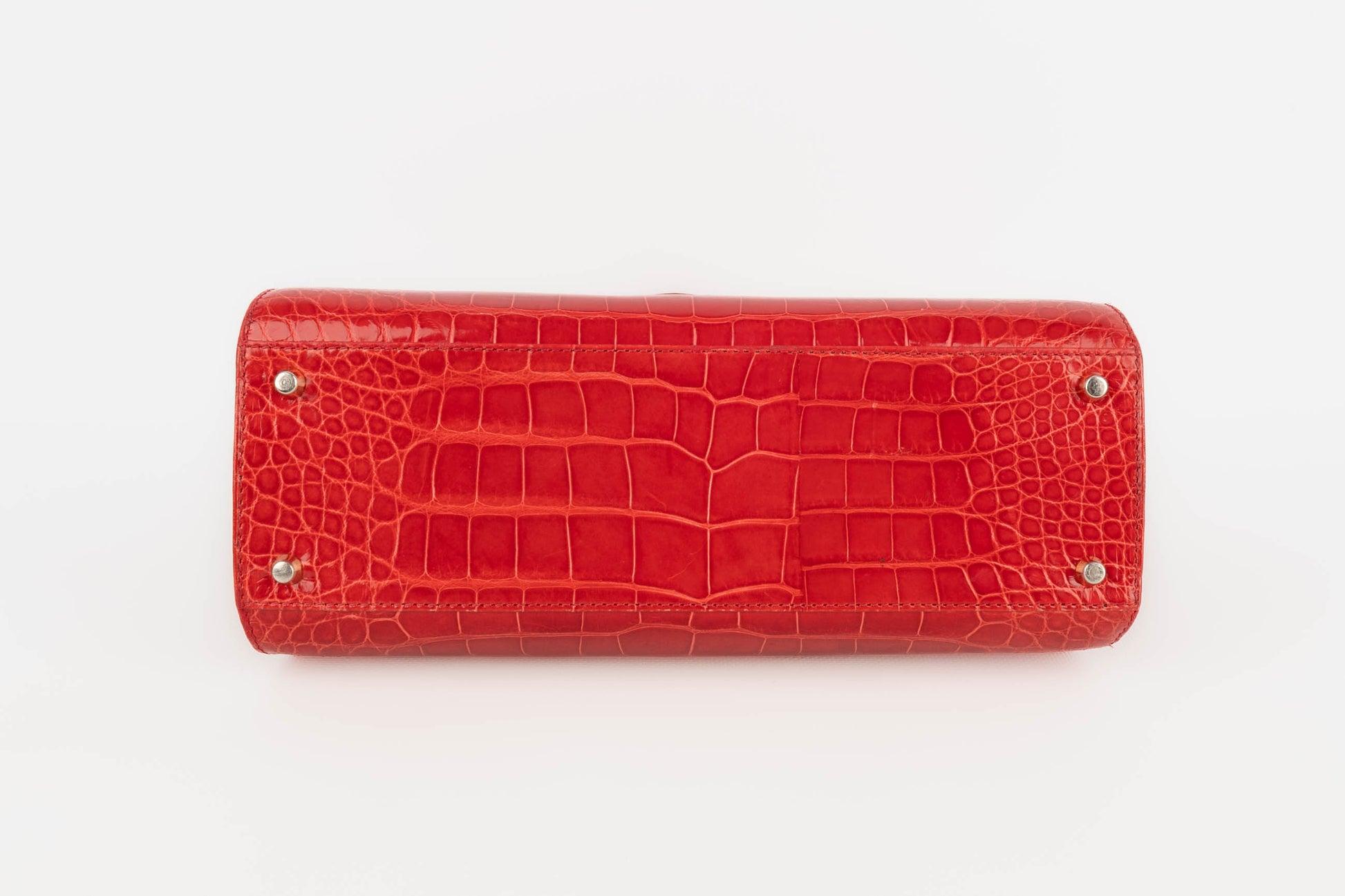 Christian Dior Red Crocodile Bag, 1993 3