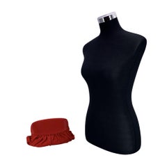 Christian Dior Red Draped Leather Gipsy Clutch Zip Pouch Handbag