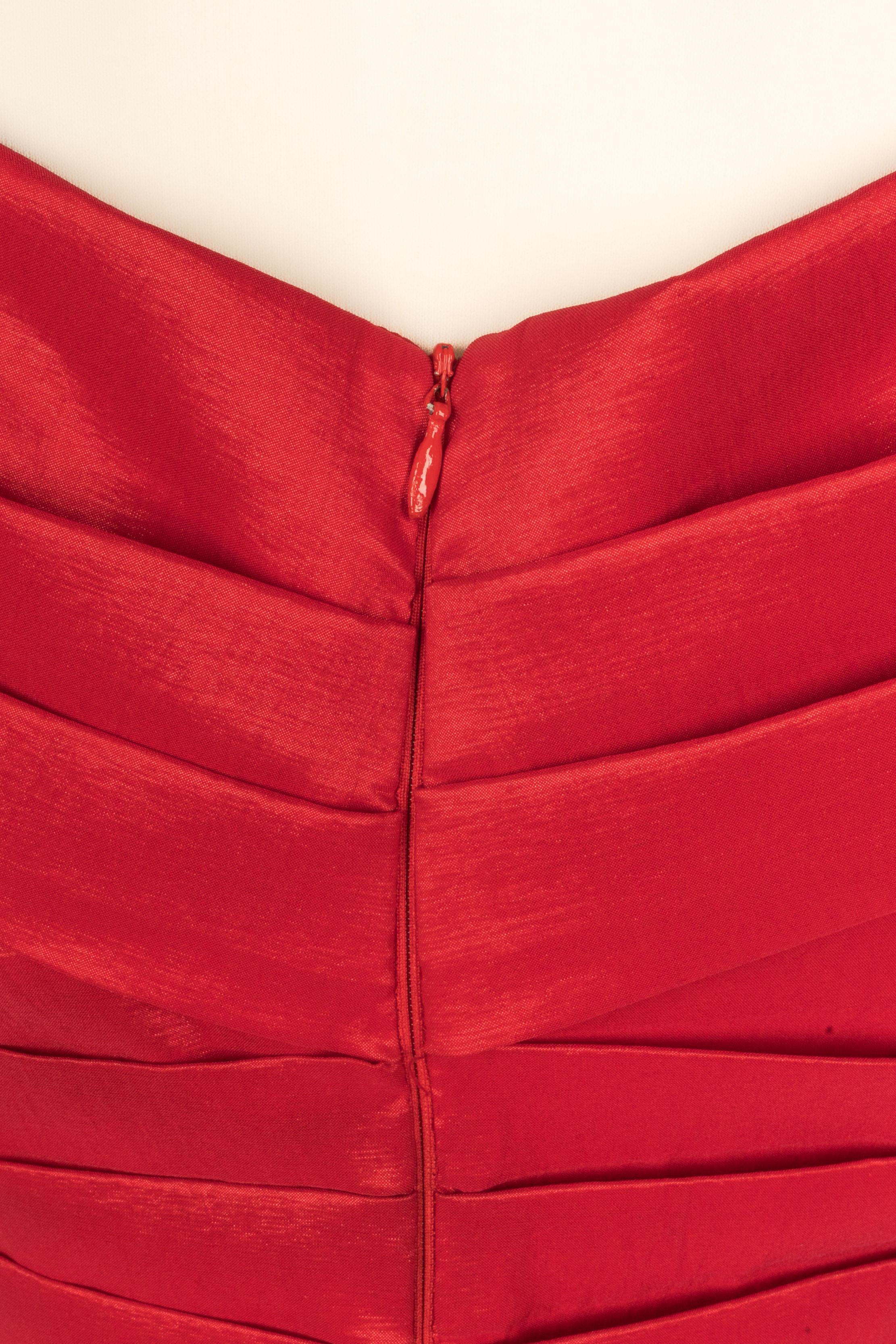 Abito rosso Christian Dior in vendita 3