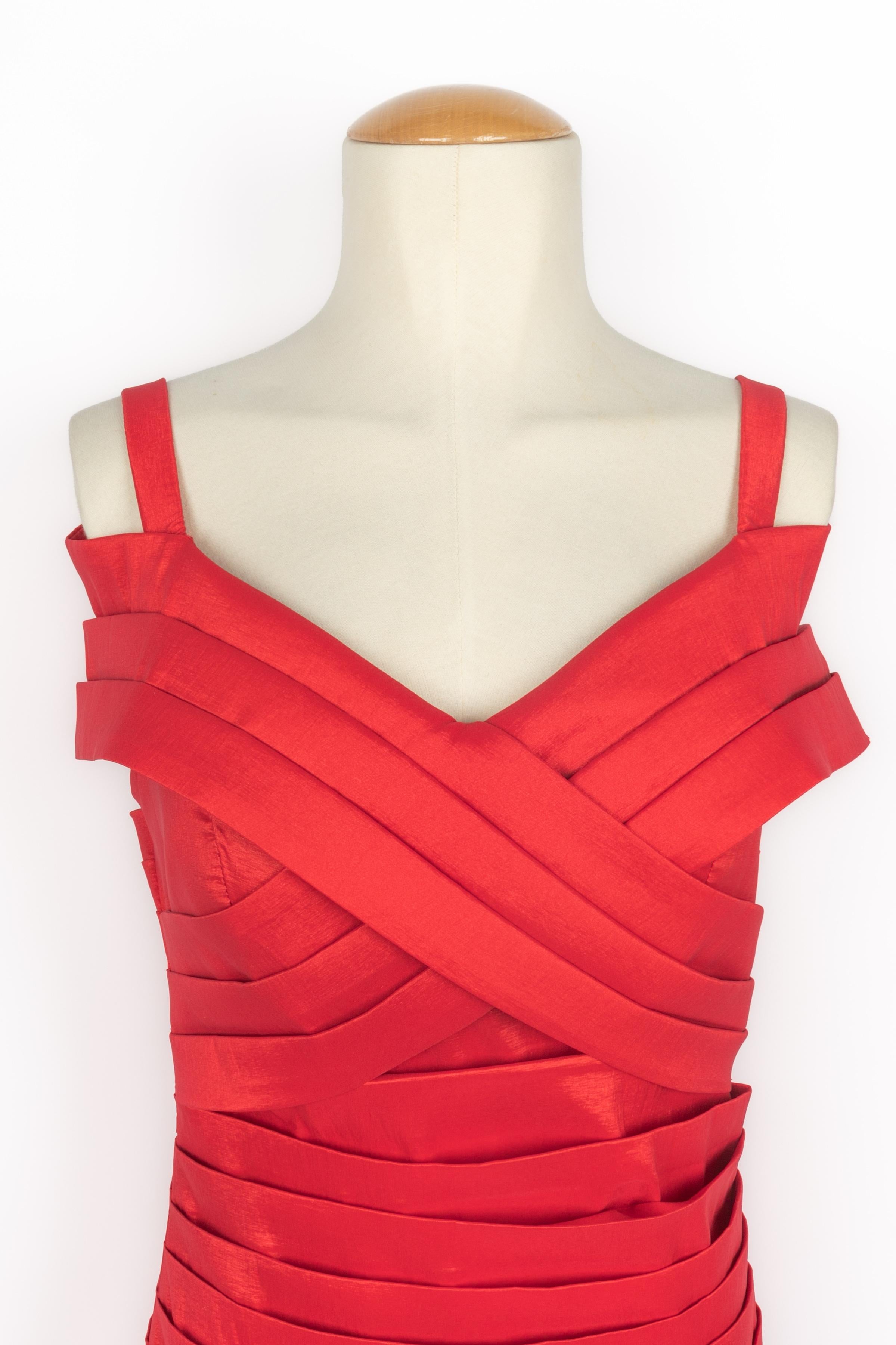 Abito rosso Christian Dior in vendita 4