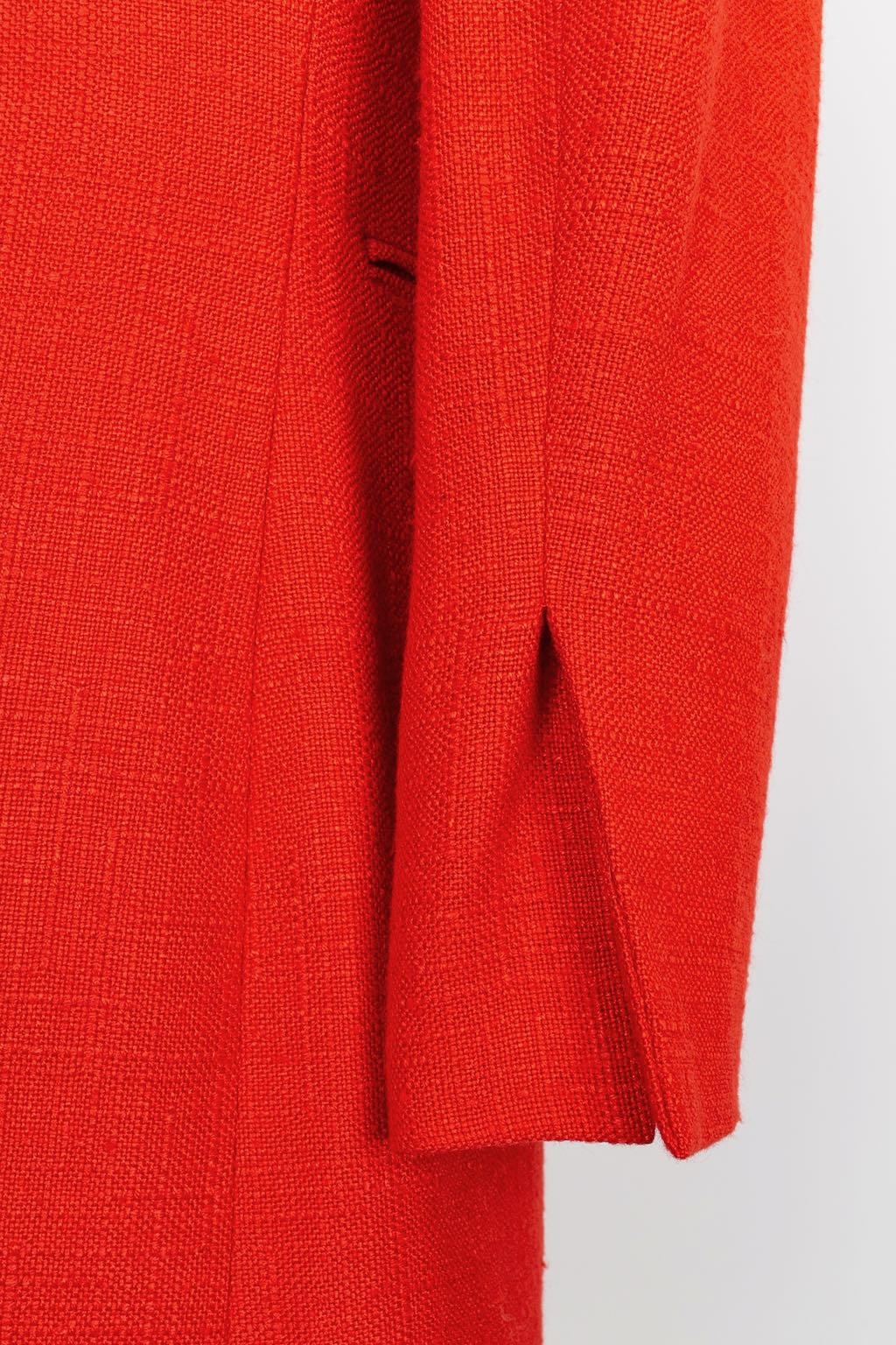 Christian Dior Dreiteiliges Set aus rotem Leinen und Baumwolle im Angebot 13