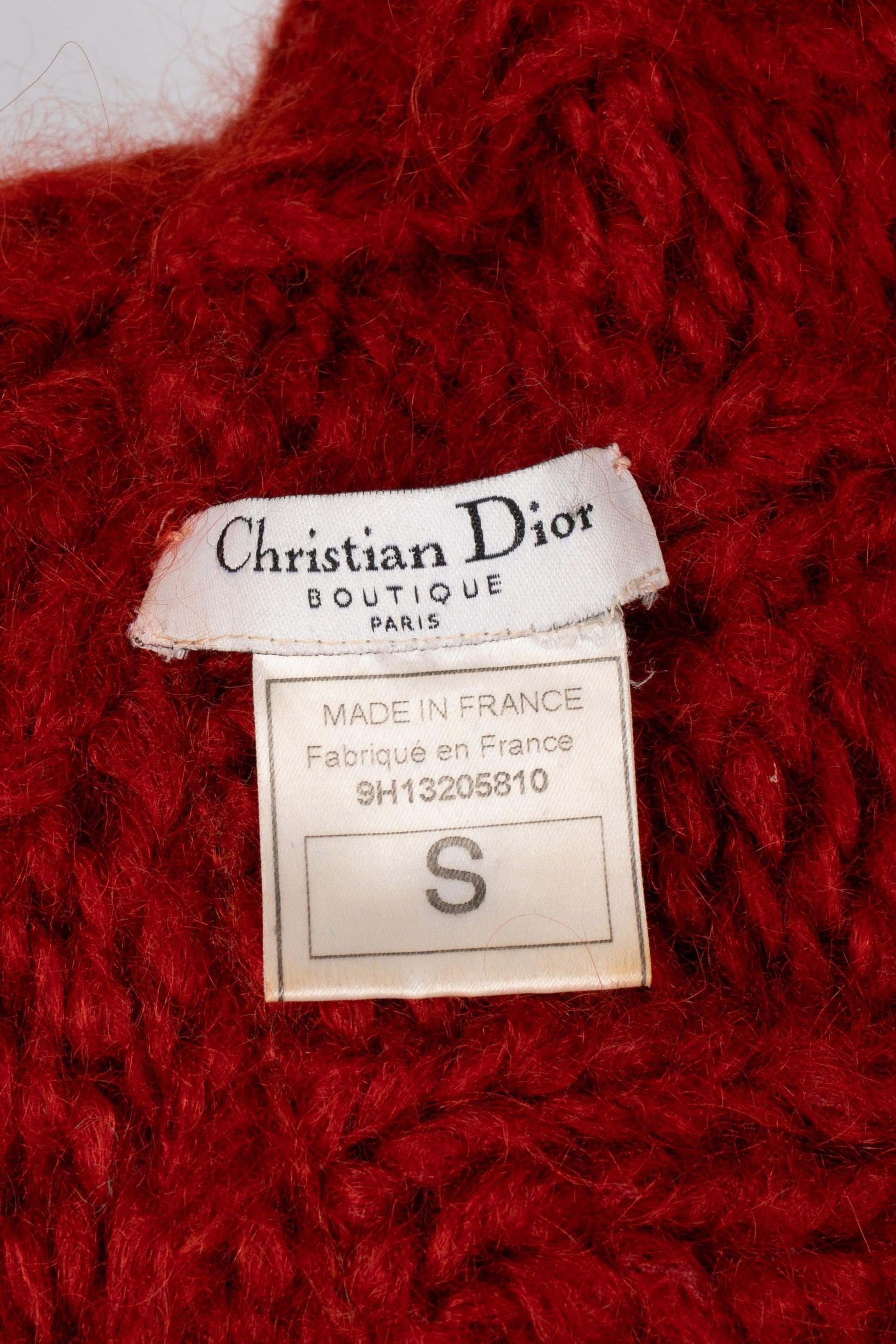 Christian Dior Red Mohair Cardigan, 1999 3