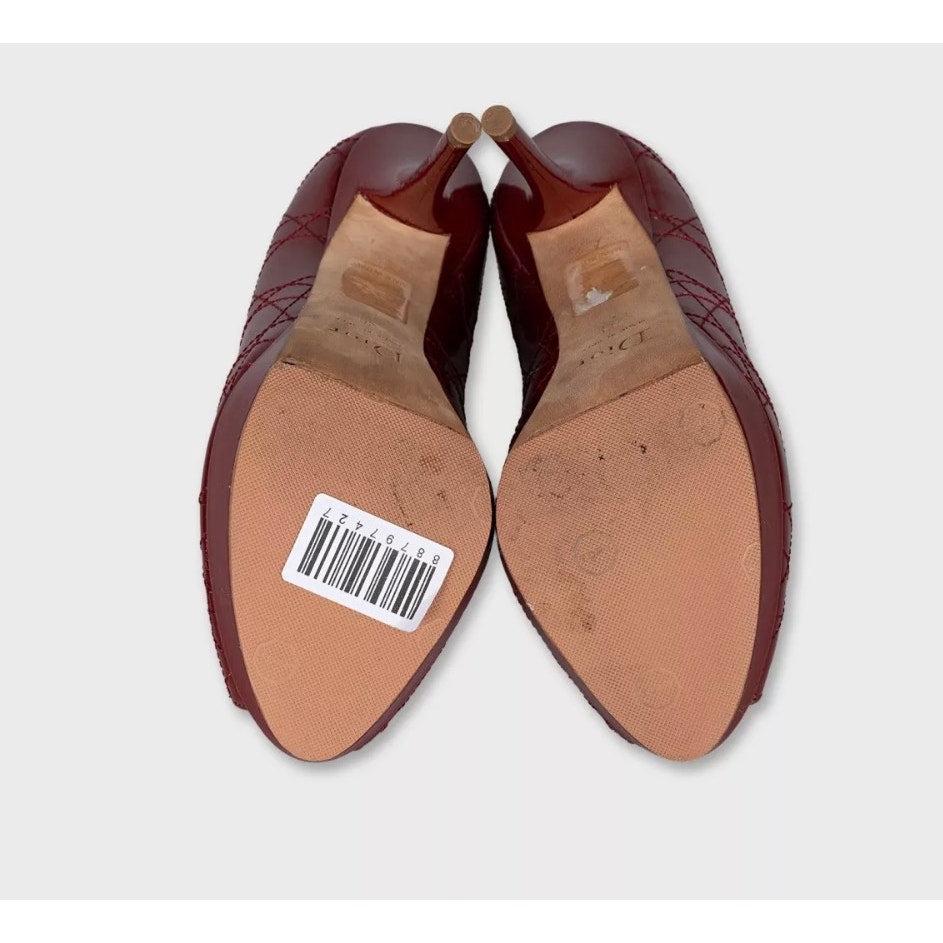 Talons en cuir verni rouge Christian Dior - Taille 38 Pour femmes en vente