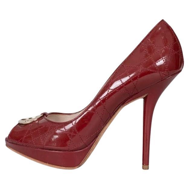 Christian Dior Red Patent Leather Heels - Size 38