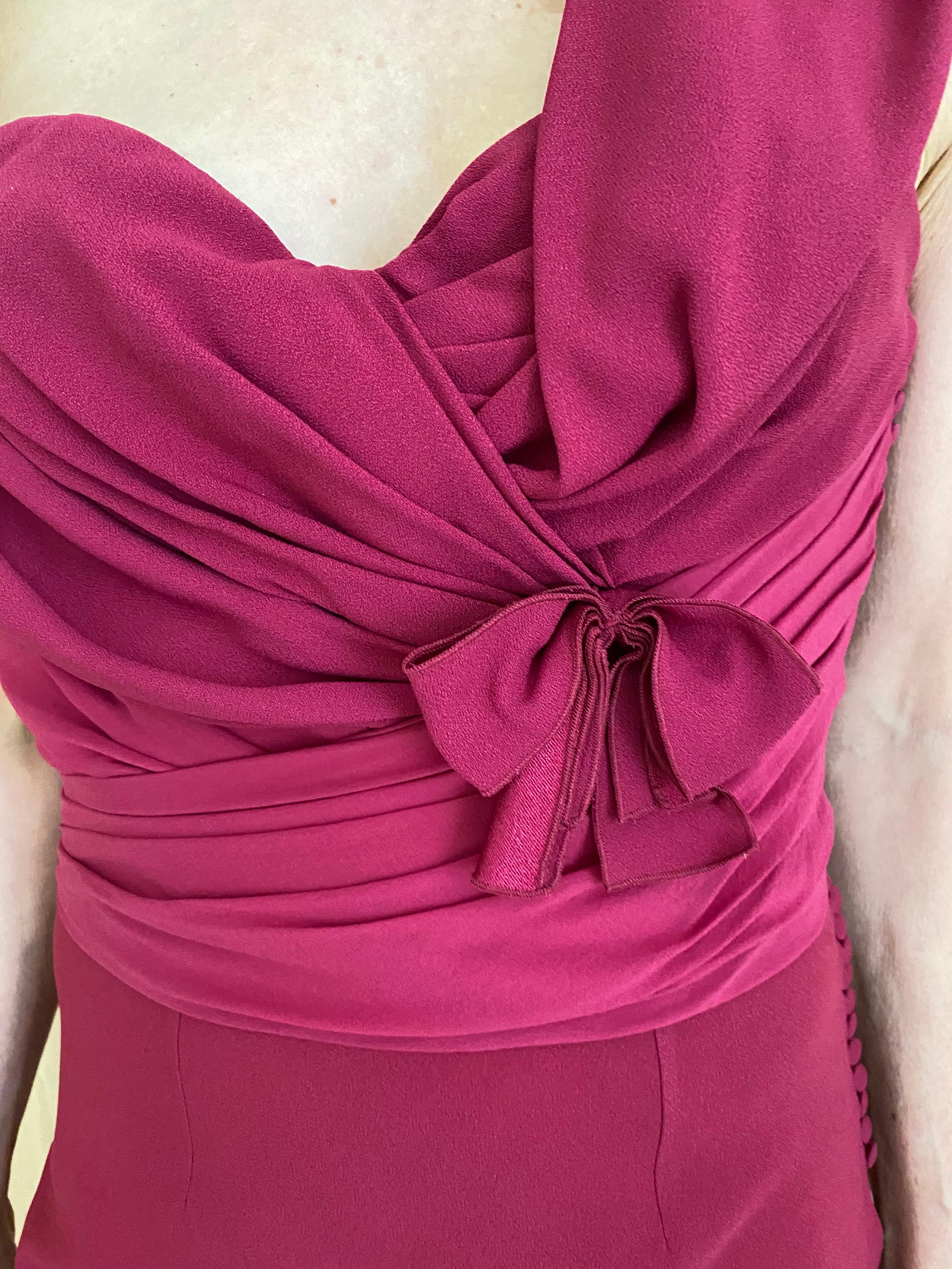 Christian Dior Red Pink Gown 3