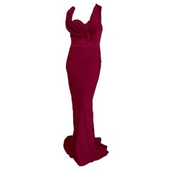 Christian Dior Red Pink Gown at 1stDibs | christian dior red dress