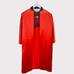 Christian Dior Red Silk Cape