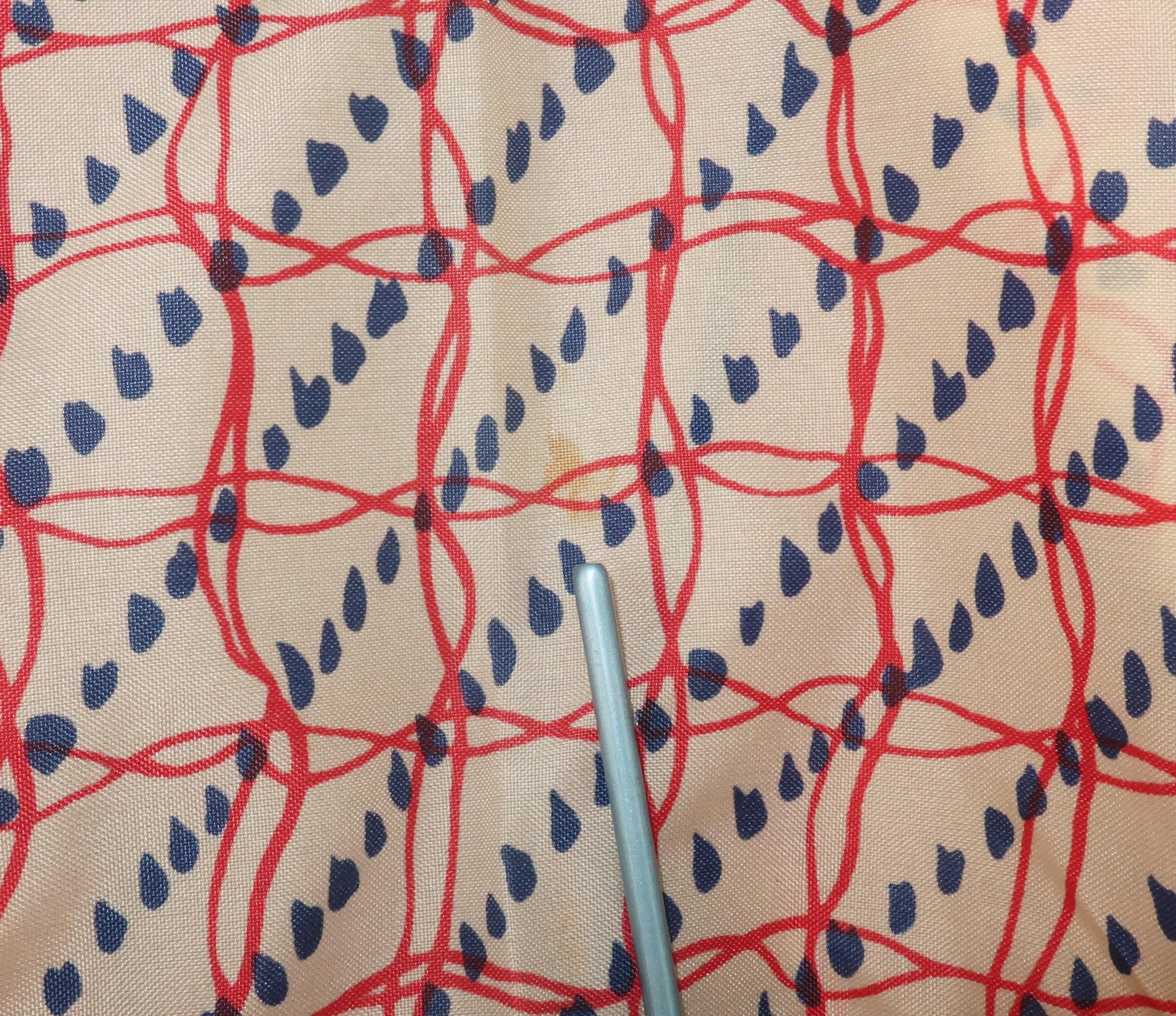 Christian Dior Red, White & Blue Parapluies Umbrella, 1970's 6