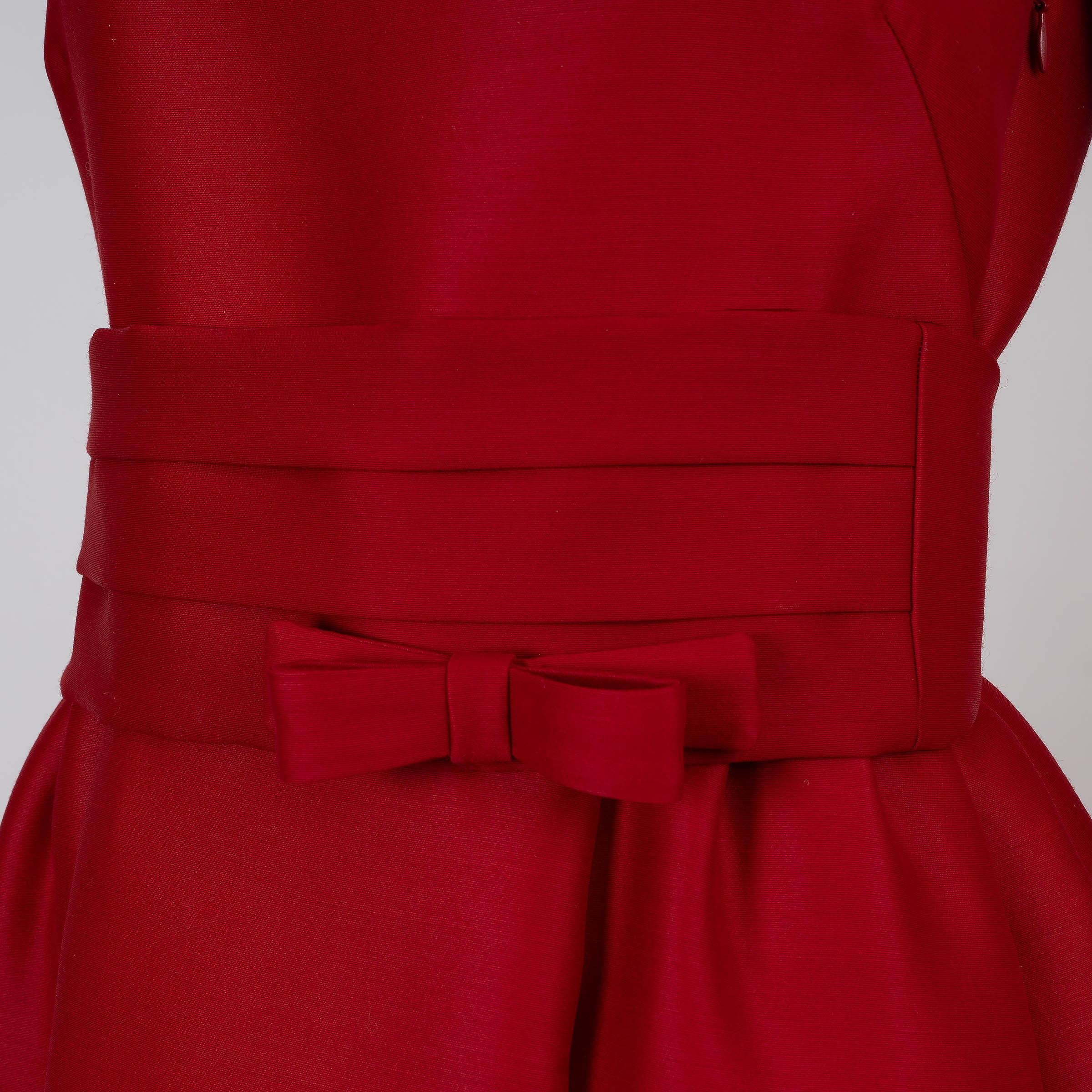 Donna CHRISTIAN DIOR - Vestito MIDI COCKTAIL con cintura in lana e seta 2023 36 XS in vendita
