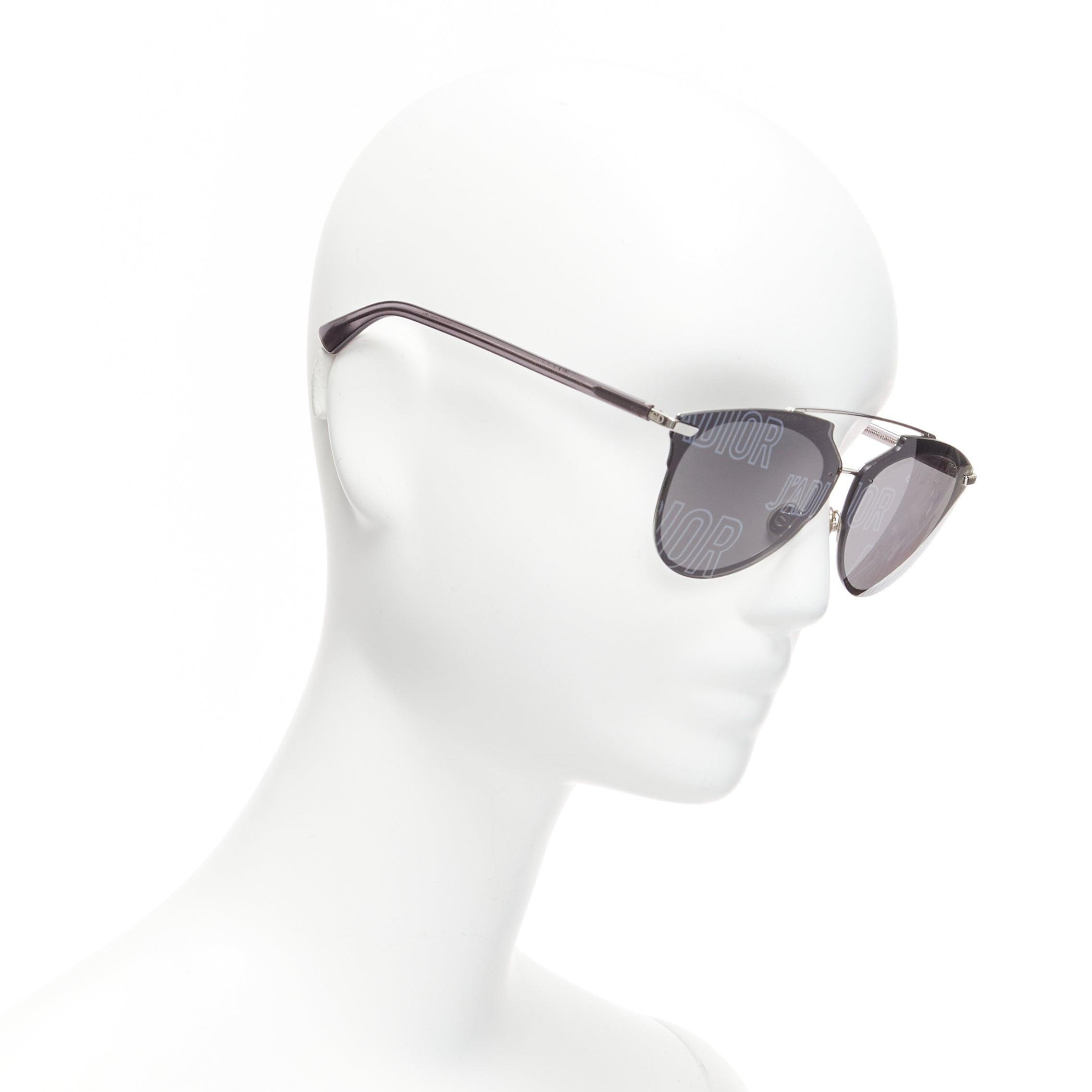 CHRISTIAN DIOR Reflected P J'adior printed black lens sunglasses
Reference: NKLL/A00089
Brand: Dior
Model: Reflected P
Material: Plastic
Color: Black
Pattern: Logomania
Made in: Italy

CONDITION:
Condition: Very good, this item was pre-owned and is