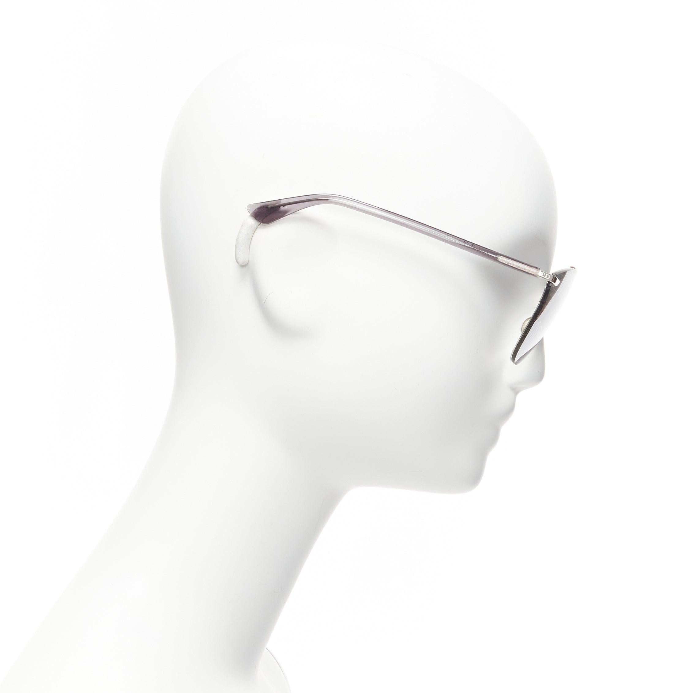 Black CHRISTIAN DIOR Reflected P J'adior printed black lens sunglasses For Sale