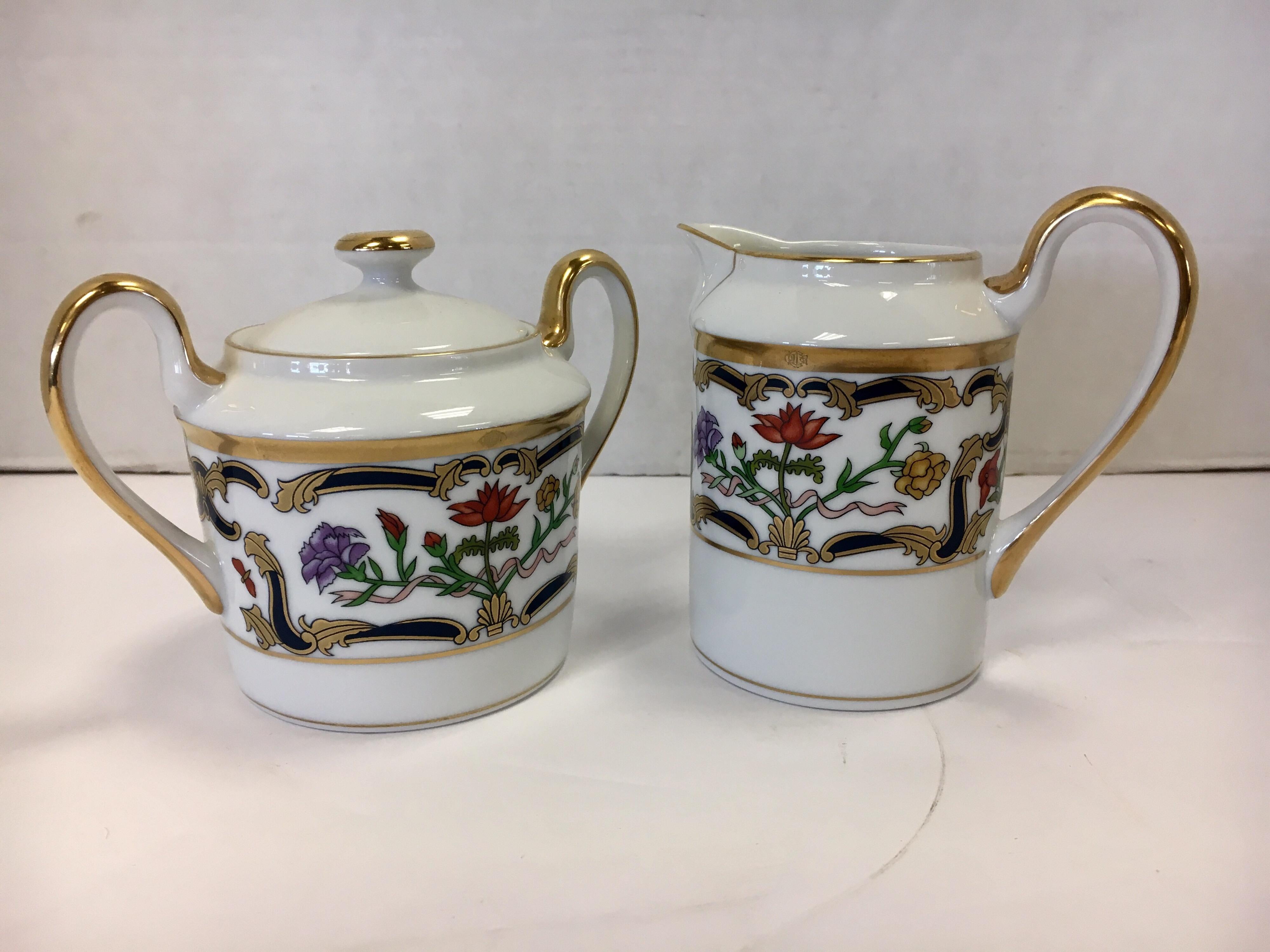 Rare, 1990s Christian Dior Renaissance two-piece set which includes both the sugar and creamer for this
coveted china service.