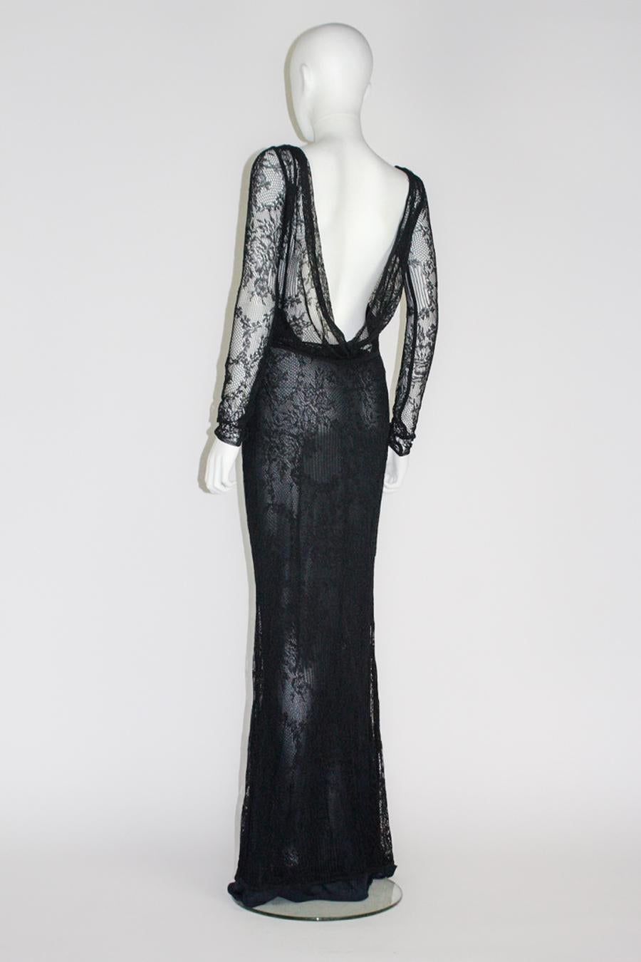 Christian Dior Resort 1998 Kleid (Schwarz) im Angebot