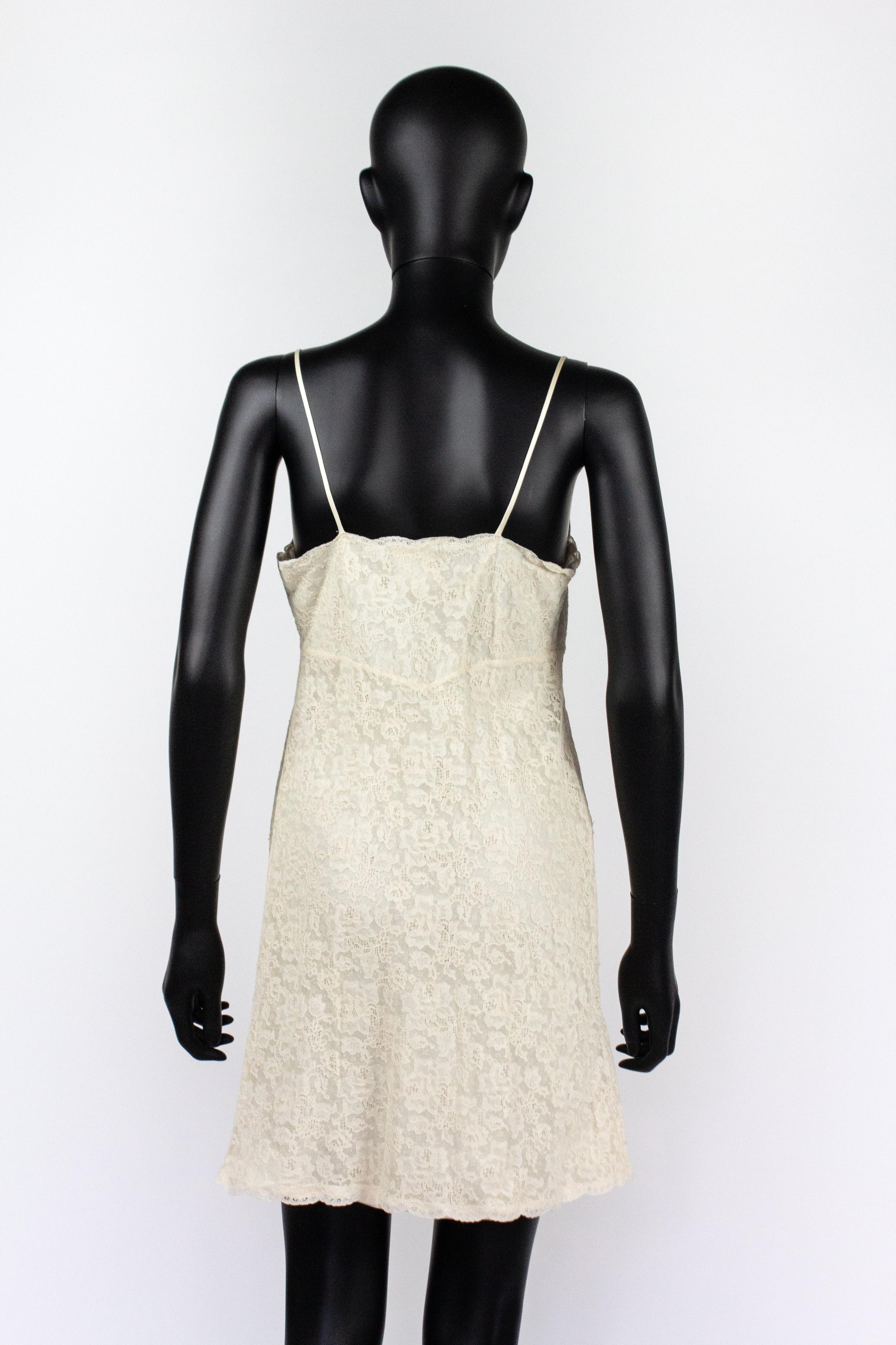 Christian Dior Resort 1998 Lace Mini Dress 1