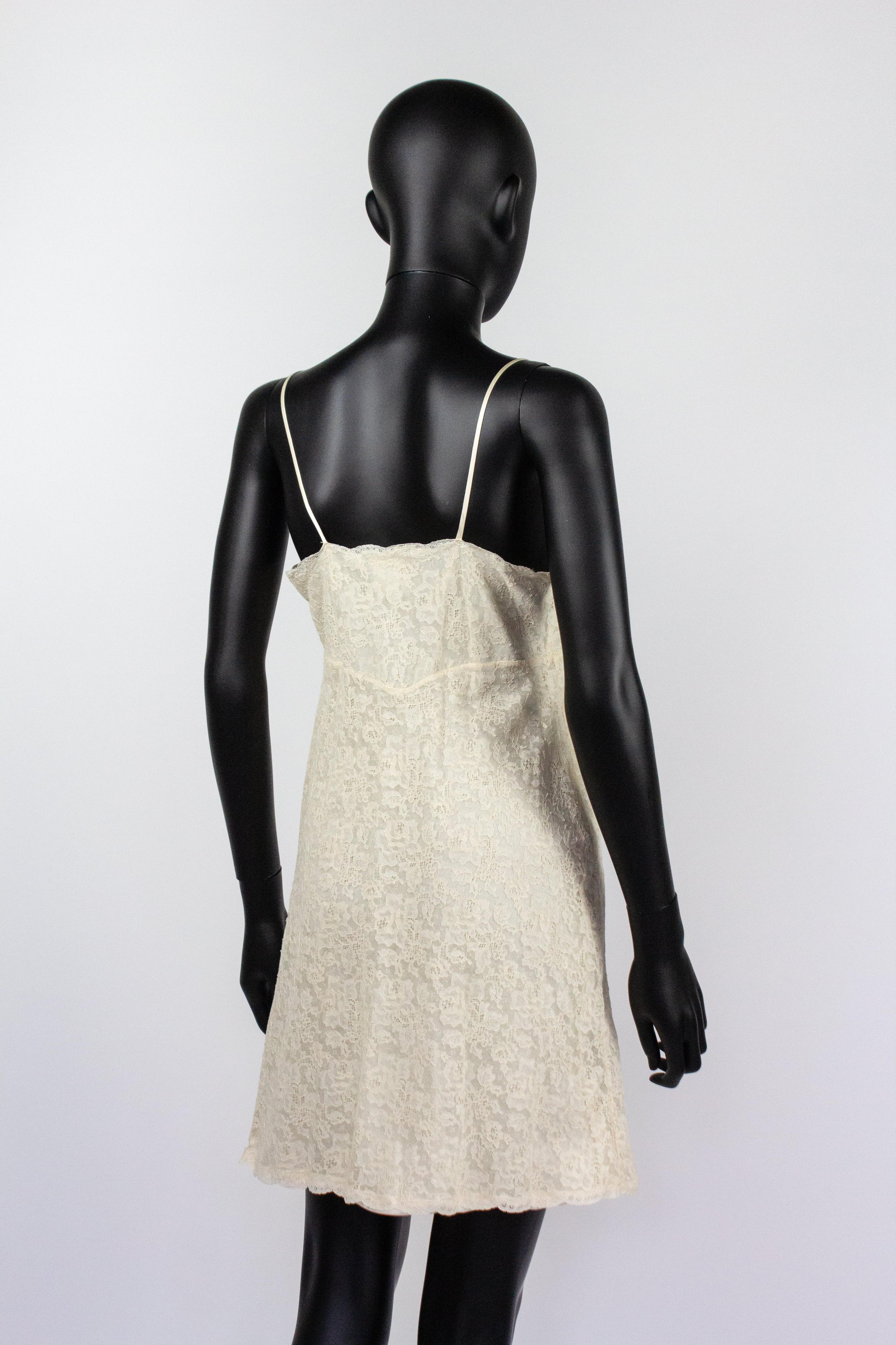 Christian Dior Resort 1998 Lace Mini Dress 3