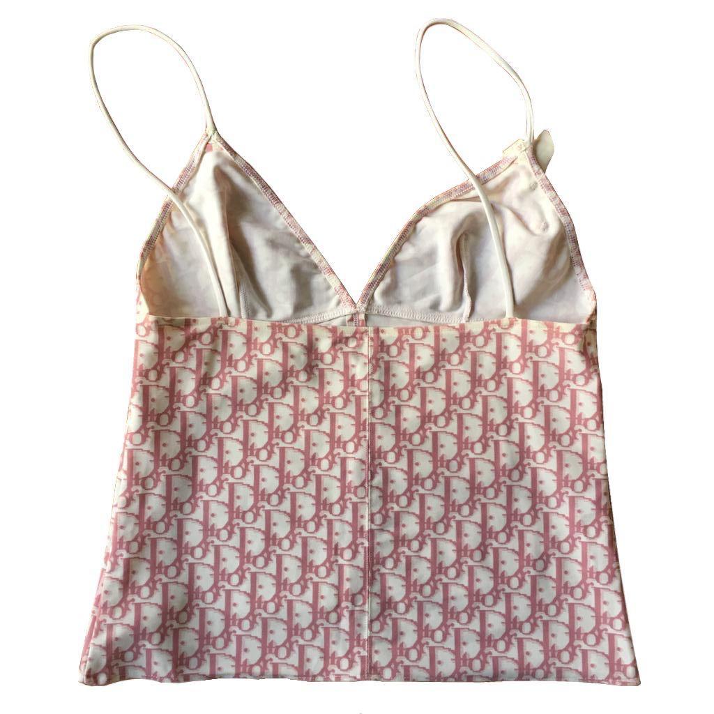 Christian Dior Resort 2004 Monogram tank top from the “Girly” collection.

No flaws, perfect conditions.

Size FR 40  US 8

Pit to pit: 34cm / 13,3 inches 
Pit to waist: 26 cm / 10,2 inches
