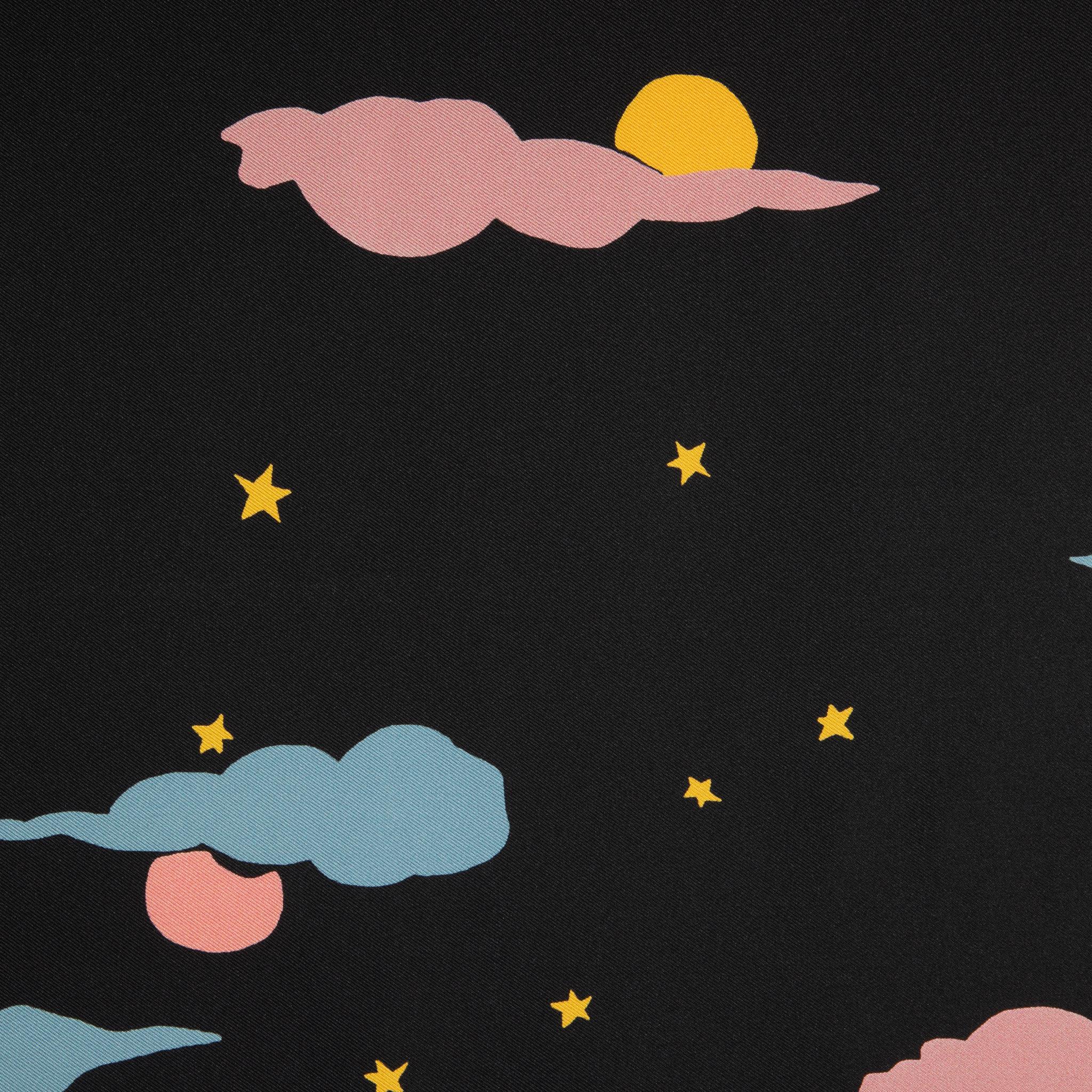 Christian Dior Reversible 90cm Ciel de Reve Silk Scarf 3