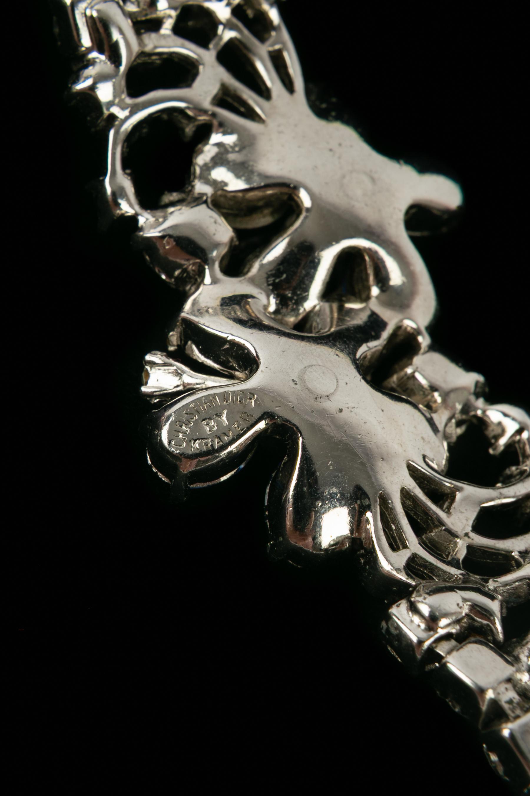 Bracciale con strass di Christian Dior in vendita 8