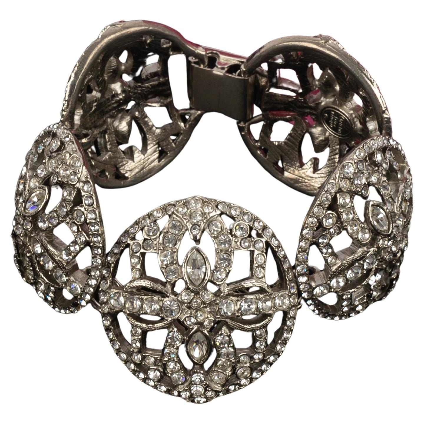 Christian Dior rhinestoned bracelet