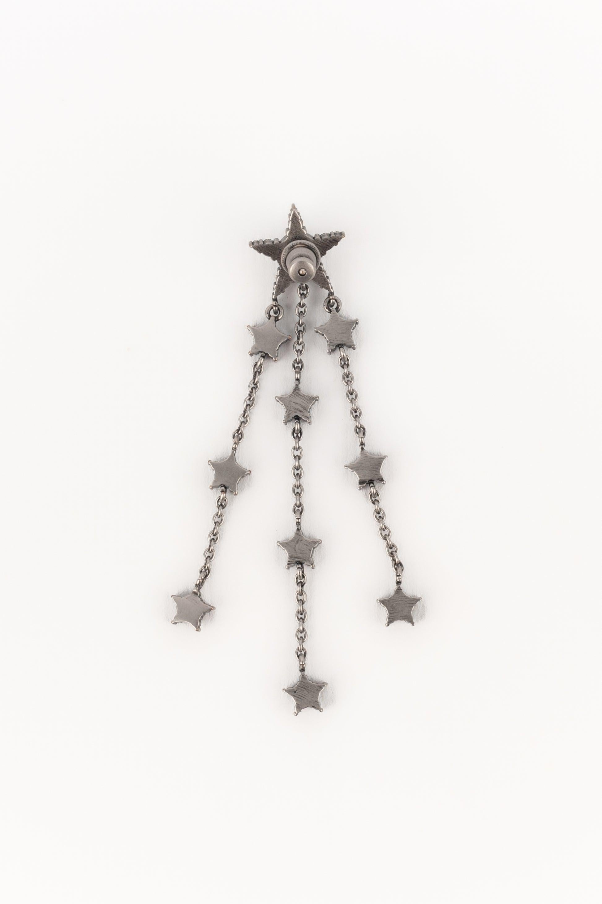 Christian Dior Rhinestoned Earring In Excellent Condition For Sale In SAINT-OUEN-SUR-SEINE, FR