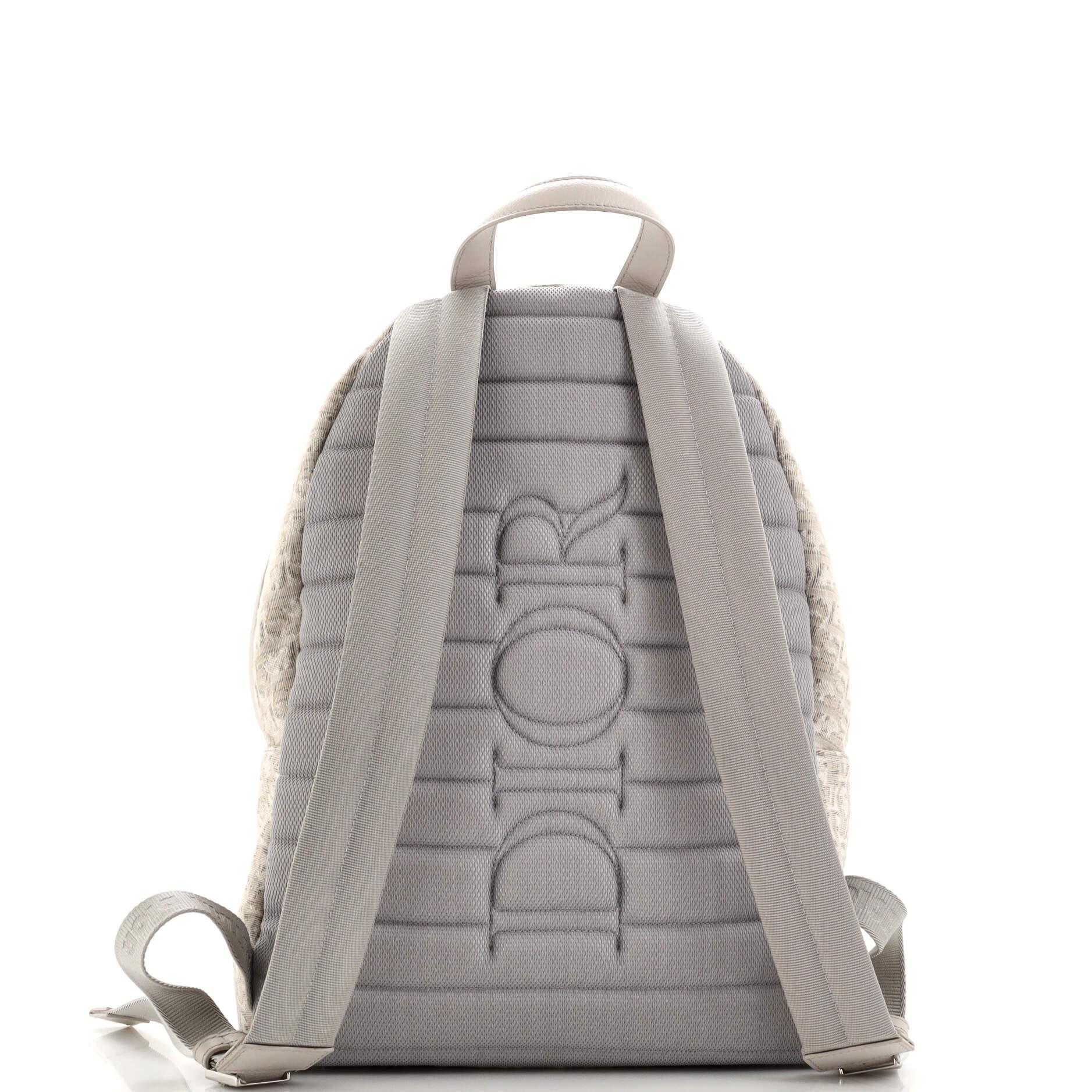 Christian Dior Rider Backpack Oblique Canvas Medium In Good Condition In NY, NY
