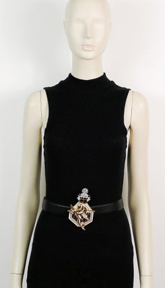 Christian Dior Vintage Massive Art Deco Pegasus Belt Buckle