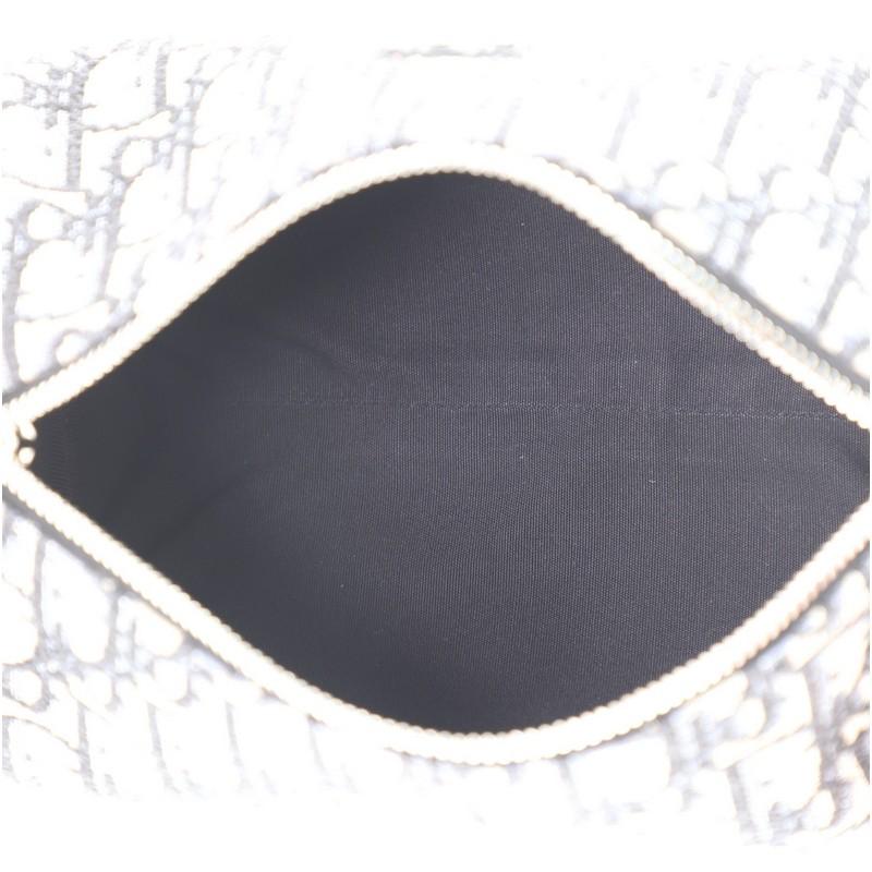Black Christian Dior Roller Messenger Bag Oblique Canvas