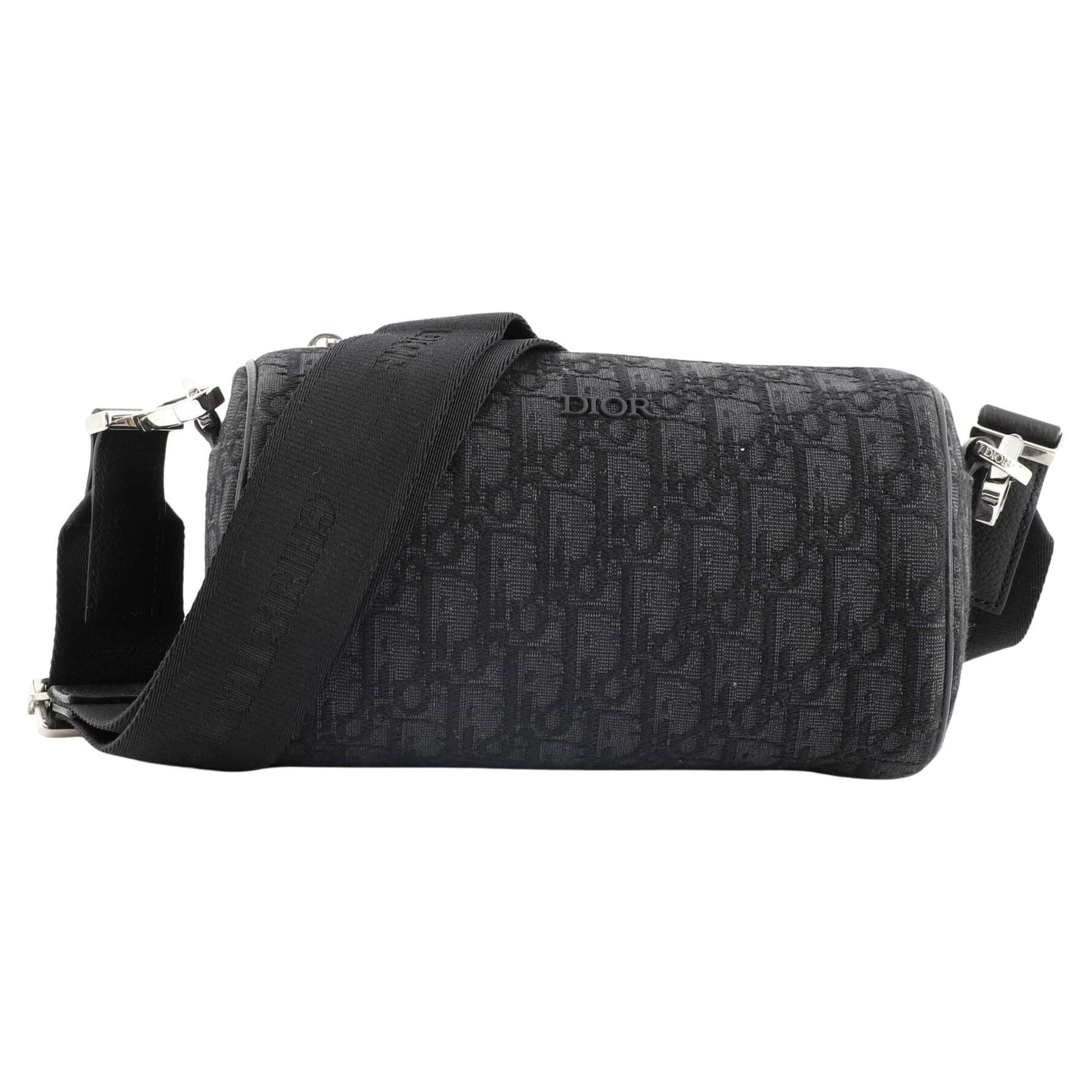 Christian Dior Roller Messenger Bag Oblique Canvas For Sale at 1stDibs