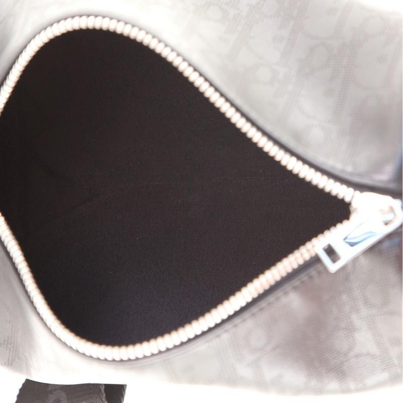 Black Christian Dior Roller Messenger Bag Oblique Galaxy Leather