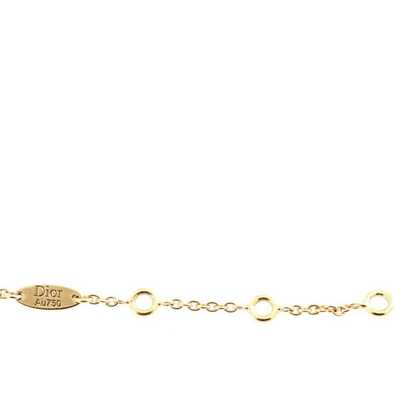 Women's or Men's Christian Dior Rose des Vents Bracelet 18K Yellow Gold with Diamond