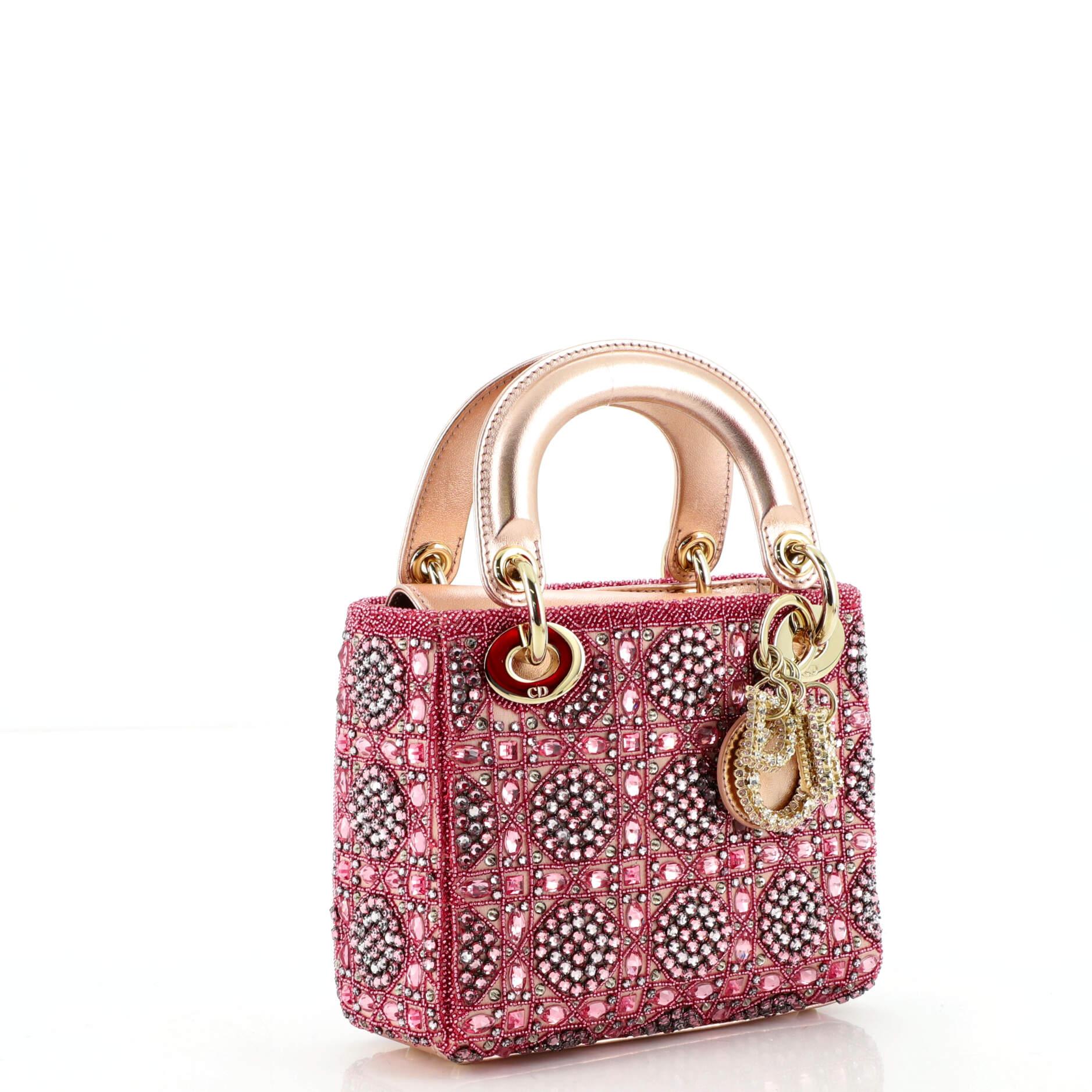 dior rose des vents pink handbag