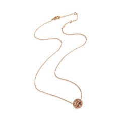 Christian Dior Rose Gold Opal and Diamond Rose Des Vents Pendant