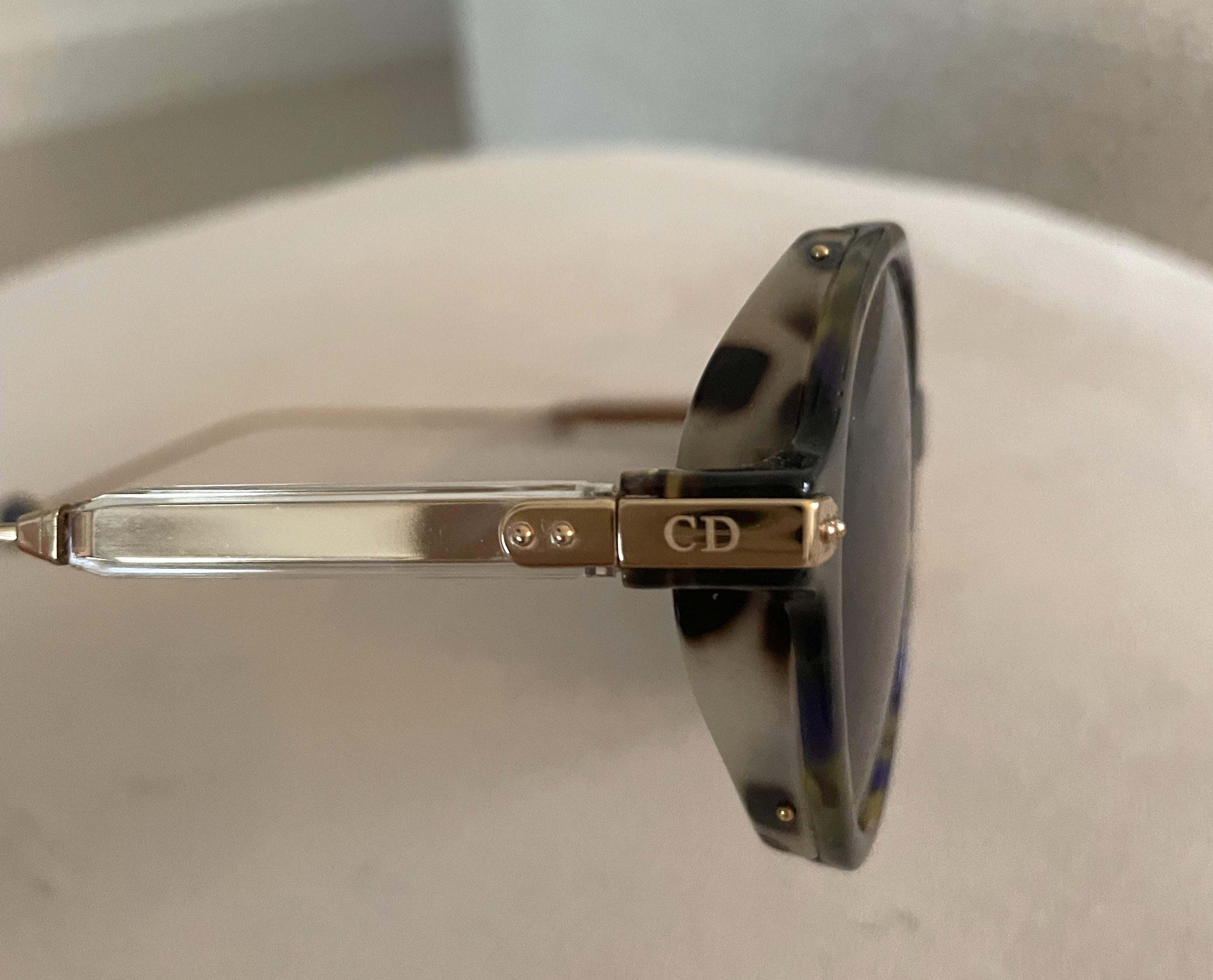 Christian Dior Runde Sonnenbrille Dior Umbrage 52mm im Angebot 1