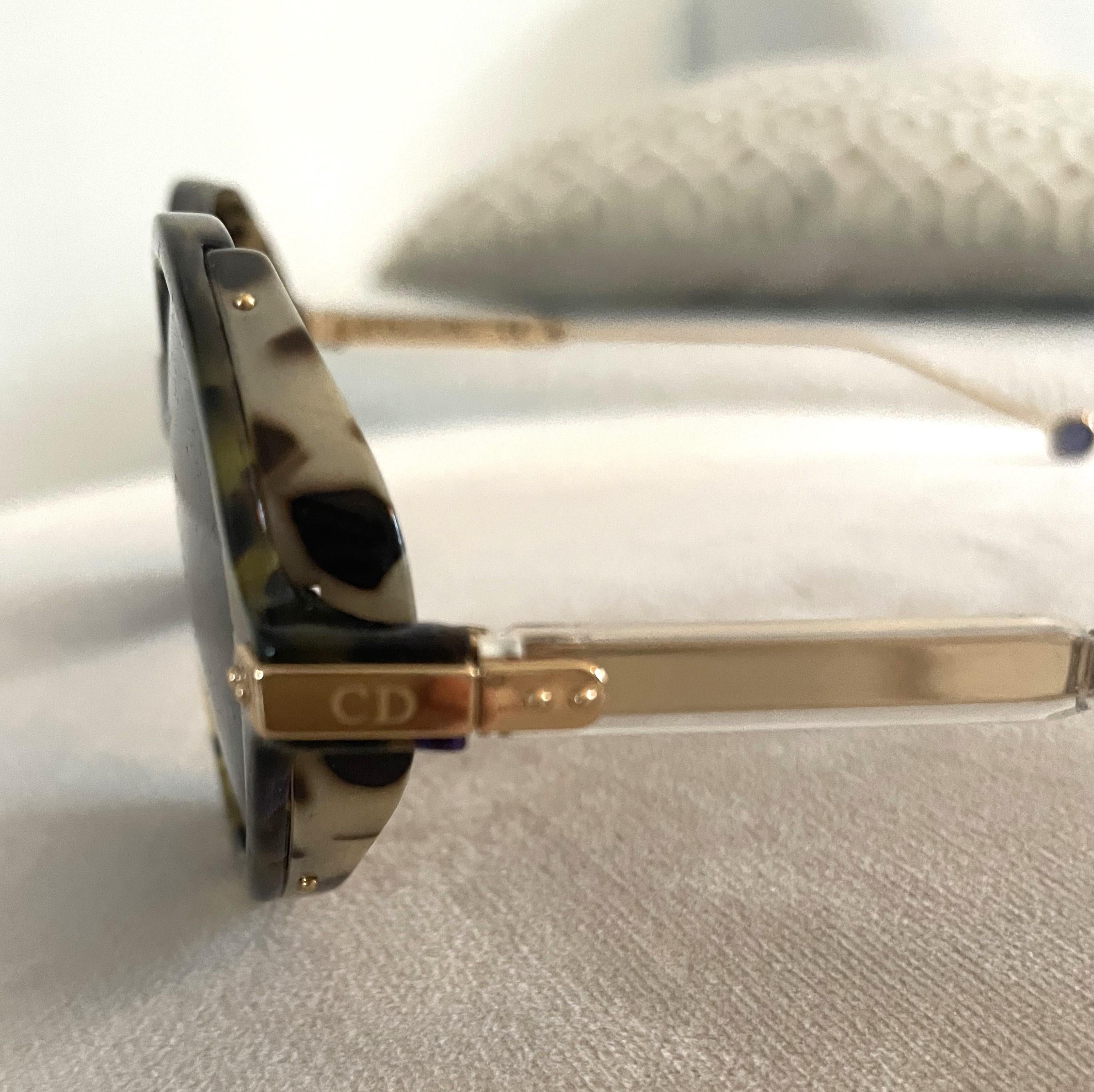 Christian Dior Runde Sonnenbrille Dior Umbrage 52mm im Angebot 3
