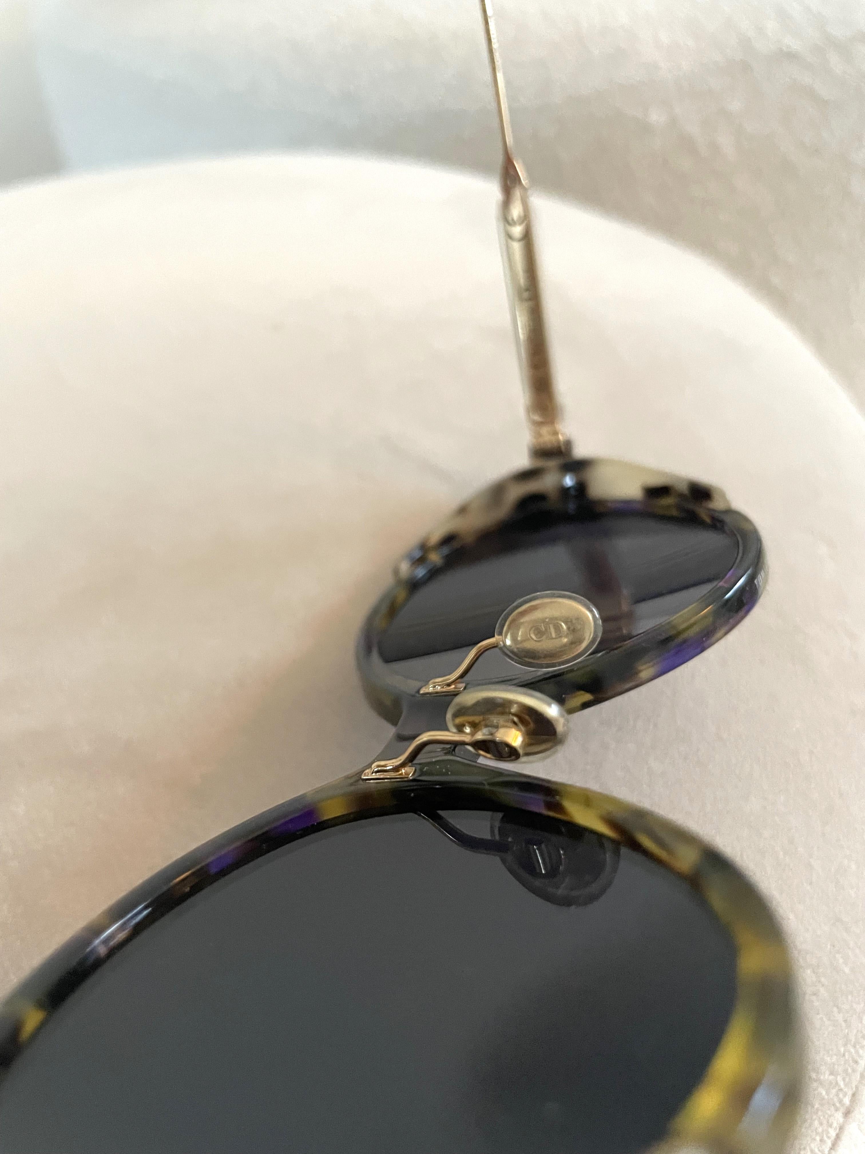 Christian Dior Round Sunglasses Dior Umbrage 52mm For Sale 5
