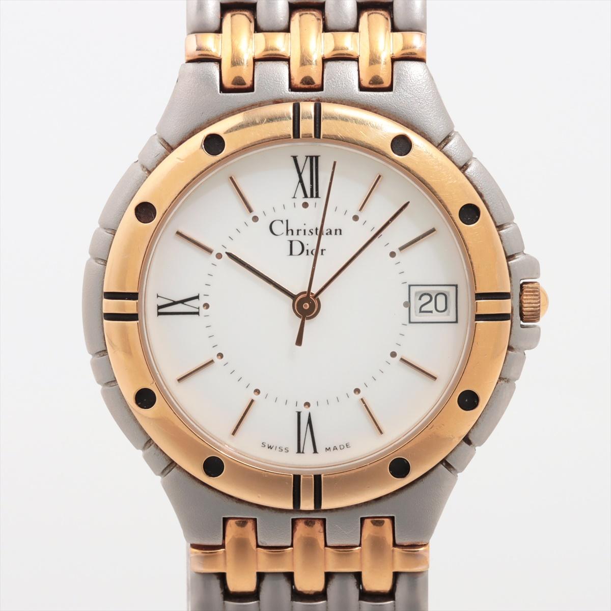 The Christian Dior Round Two-toned Quartz Watch is a sophisticated and elegant timepiece that embodies the brand's signature luxury. Featuring a polished round case, the watch combines two tones for a refined contrast. Powered by precise quartz