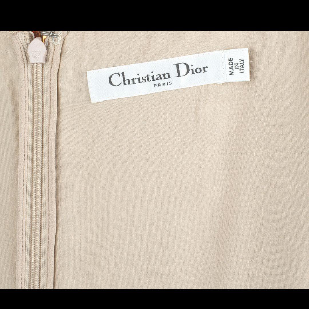 Women's Christian Dior Runway/Editorial Gold Mirrored Dress Spring/Summer 2018 Size 36FR For Sale