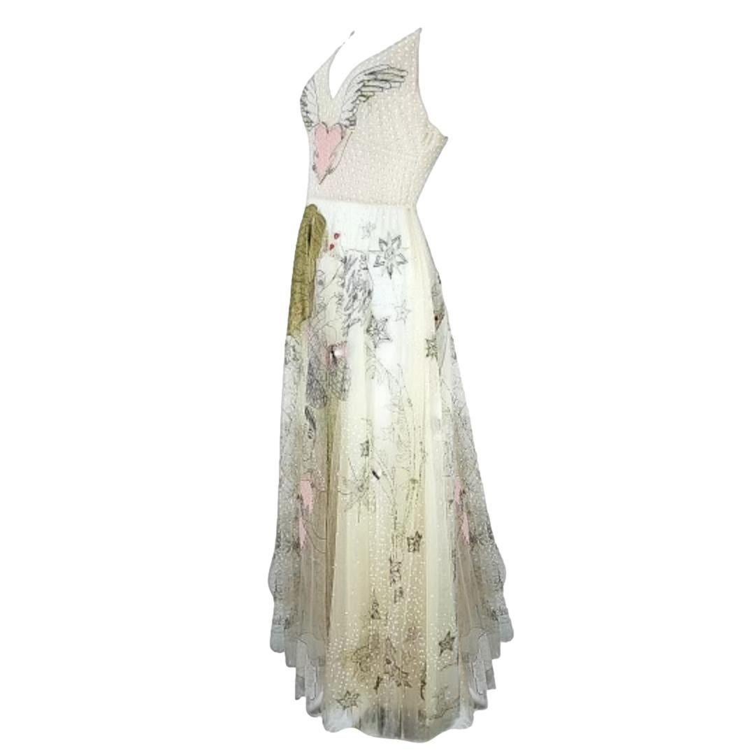 Christian Dior Runway/Editorial Tarot Gown Spring/Summer 2017 Size 38FR In Good Condition For Sale In Saint Petersburg, FL