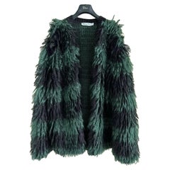 Christian Dior Runway Fluffy Mohair Cardi Jacket