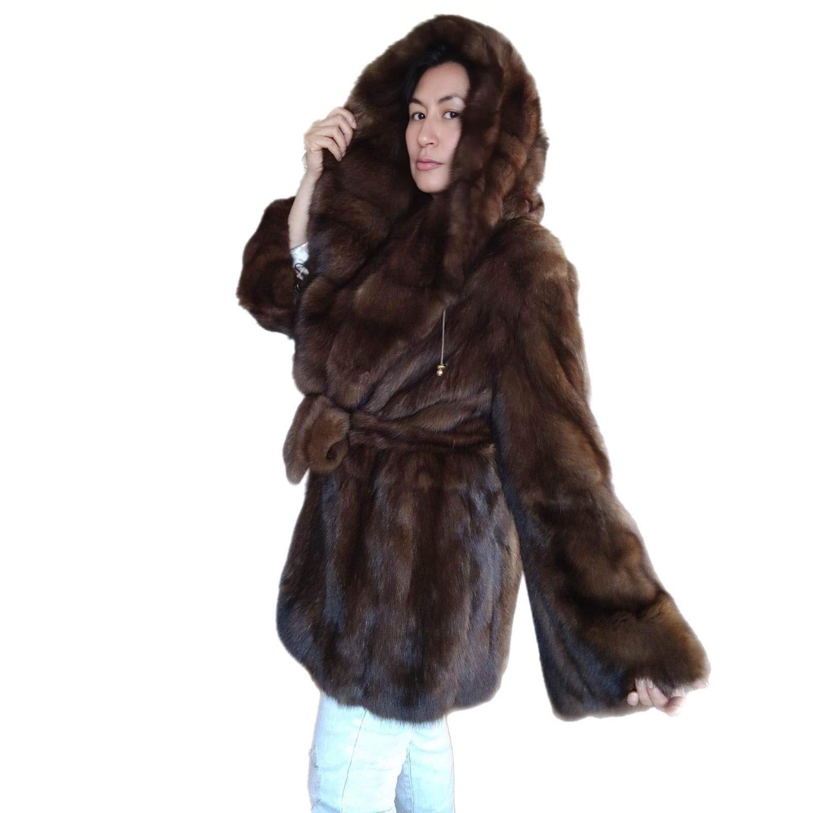 Christian Dior Russian Sable fur coat size 12 tags 55000$ For Sale 8