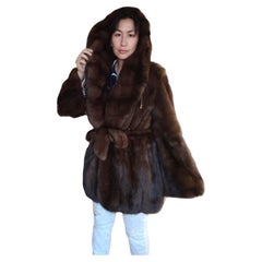 Vintage Christian Dior Russian Sable fur coat size 12 tags 55000$