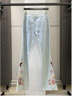 Christian Dior S/S 2002 Galliano Swarovski Butterfly Denim