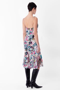 Christian Dior S/S 2004 Silk Tattoo Slip Dress