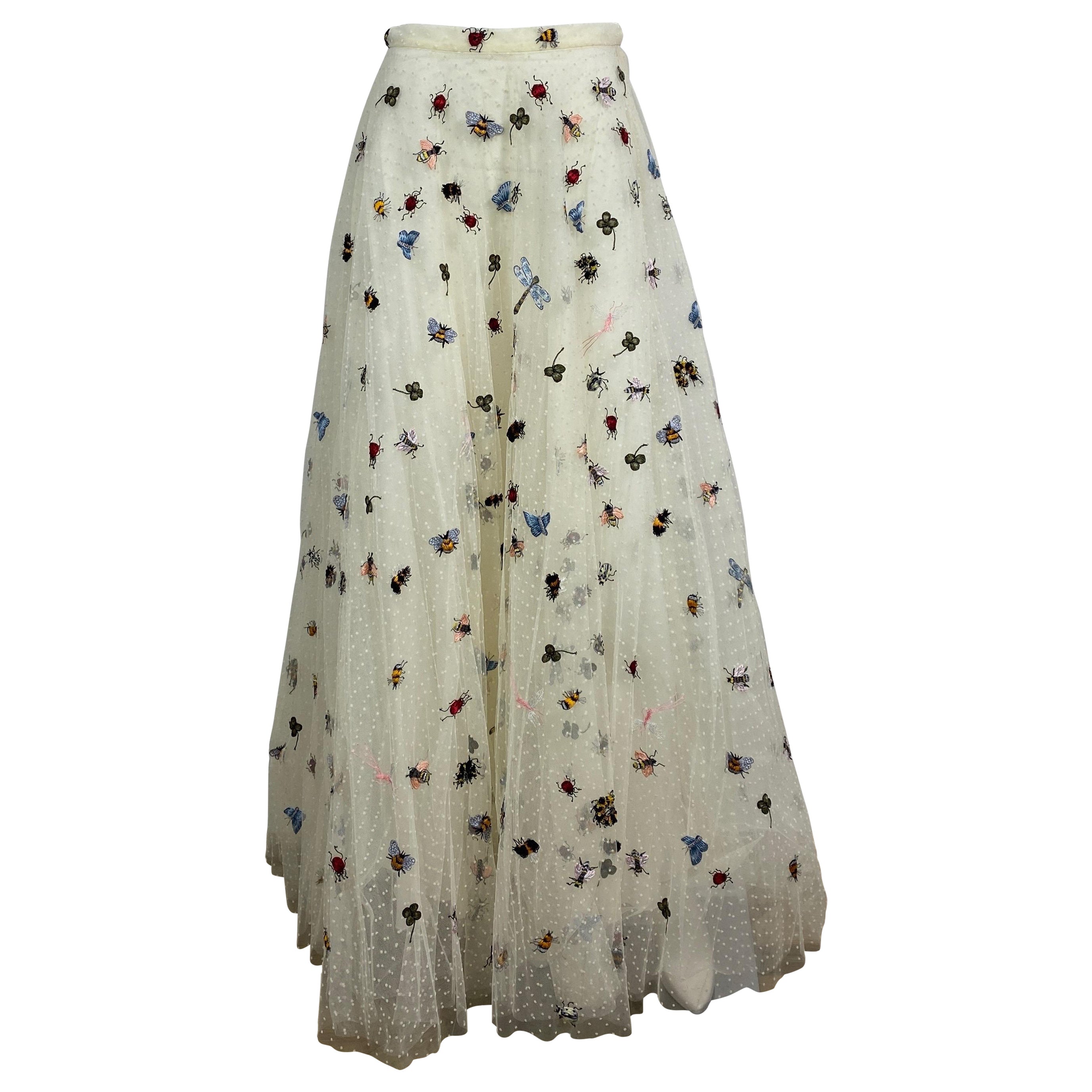 スカート Dior Long Skirt With Tulle Flounces Dior Long Skirt With Tulle Flounces – Ellie Belle
