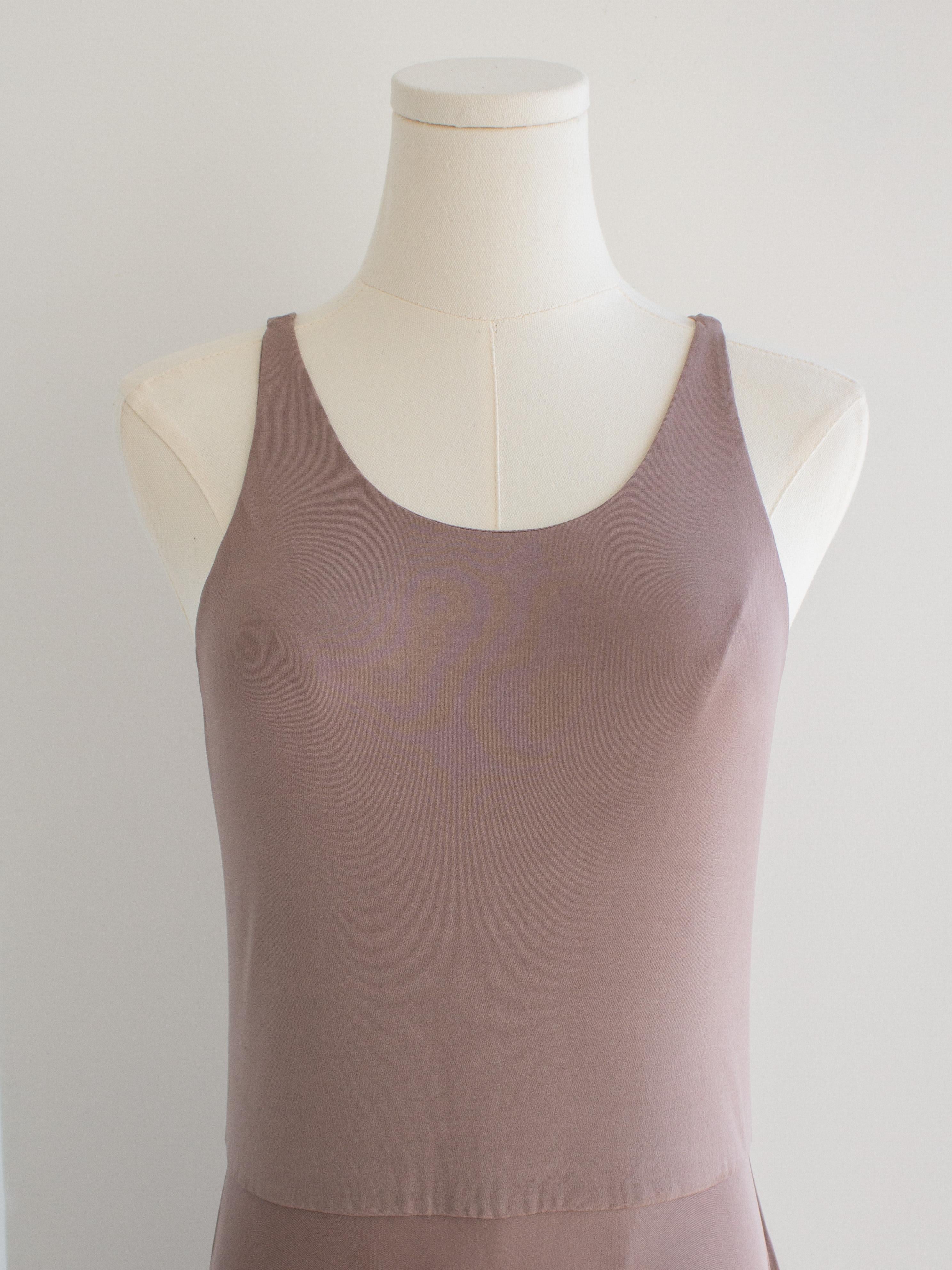 Christian Dior S/S 2019 Mauve Pink Ballet Dancer Tank Midi Dress For Sale 5